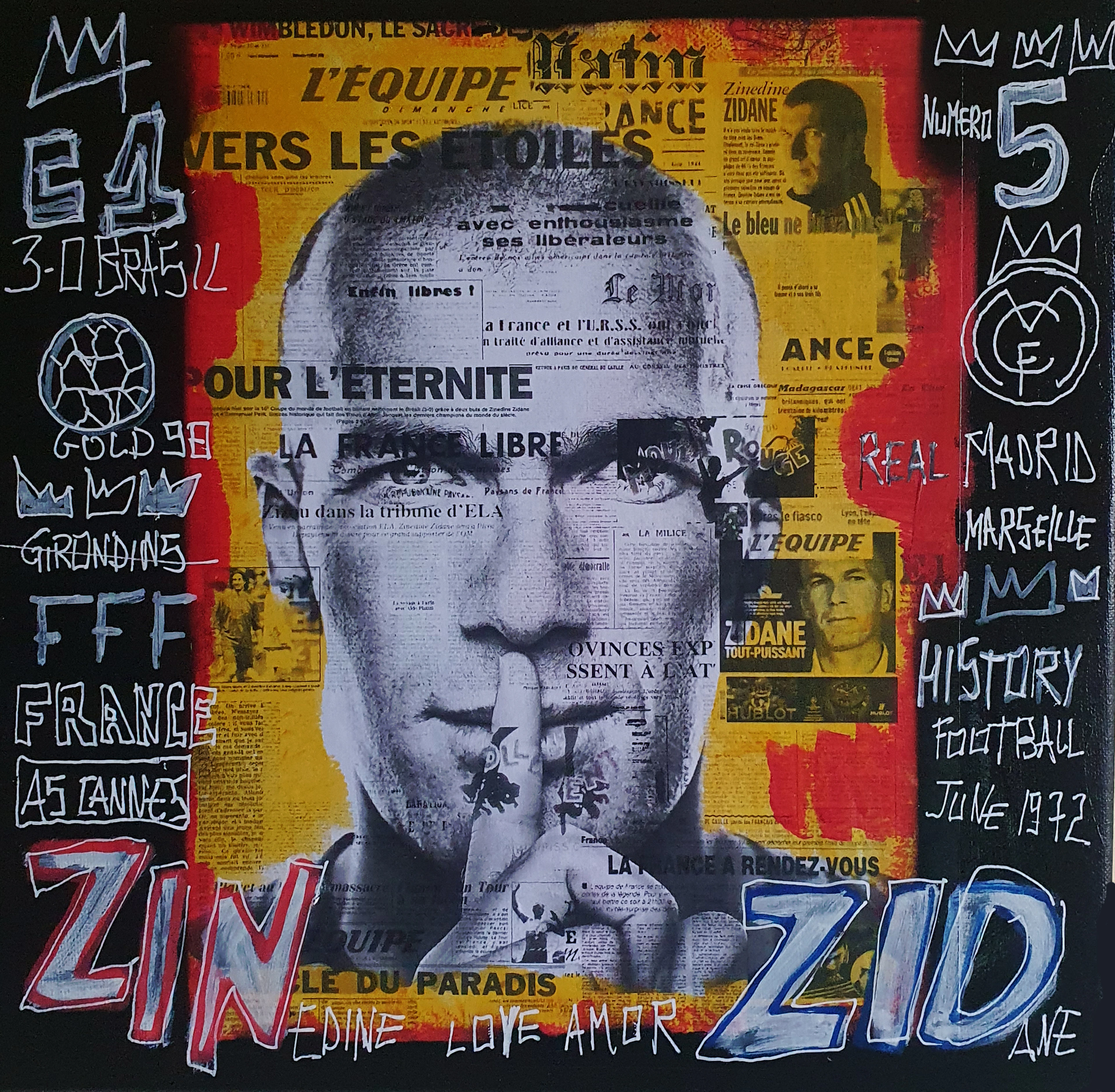 SPACO - Zidane Zizou , 2025 peinture