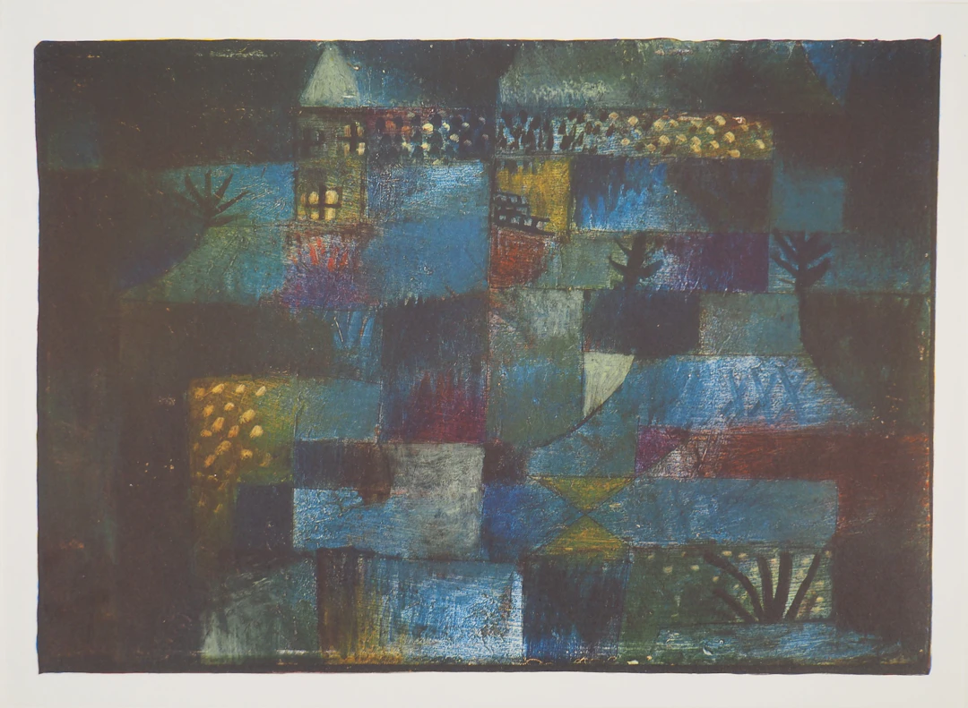 Paul KLEE : Jardin nocturne, Héliogravure