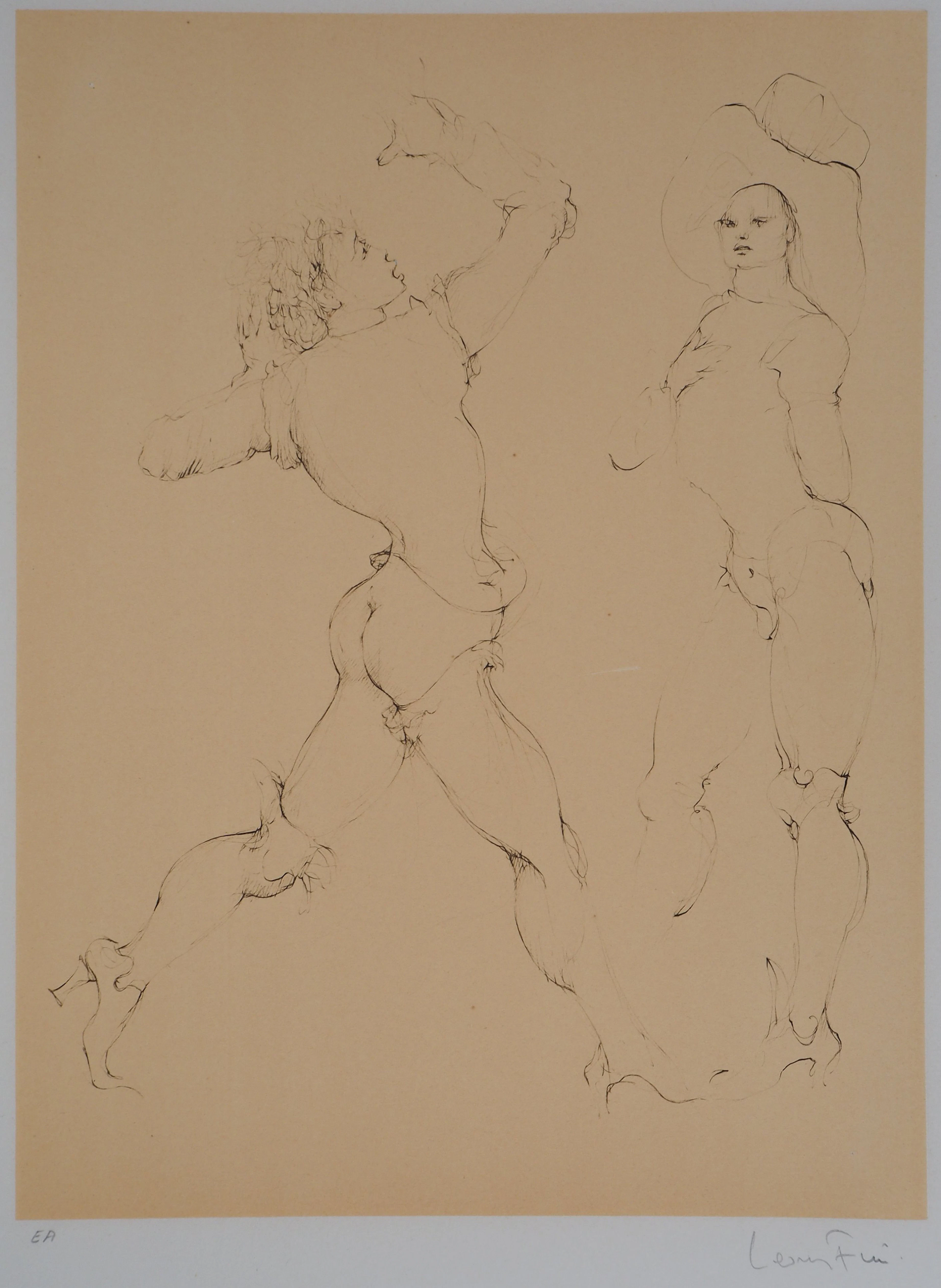 Leonor FINI : La menace - Gravure Originale Signée