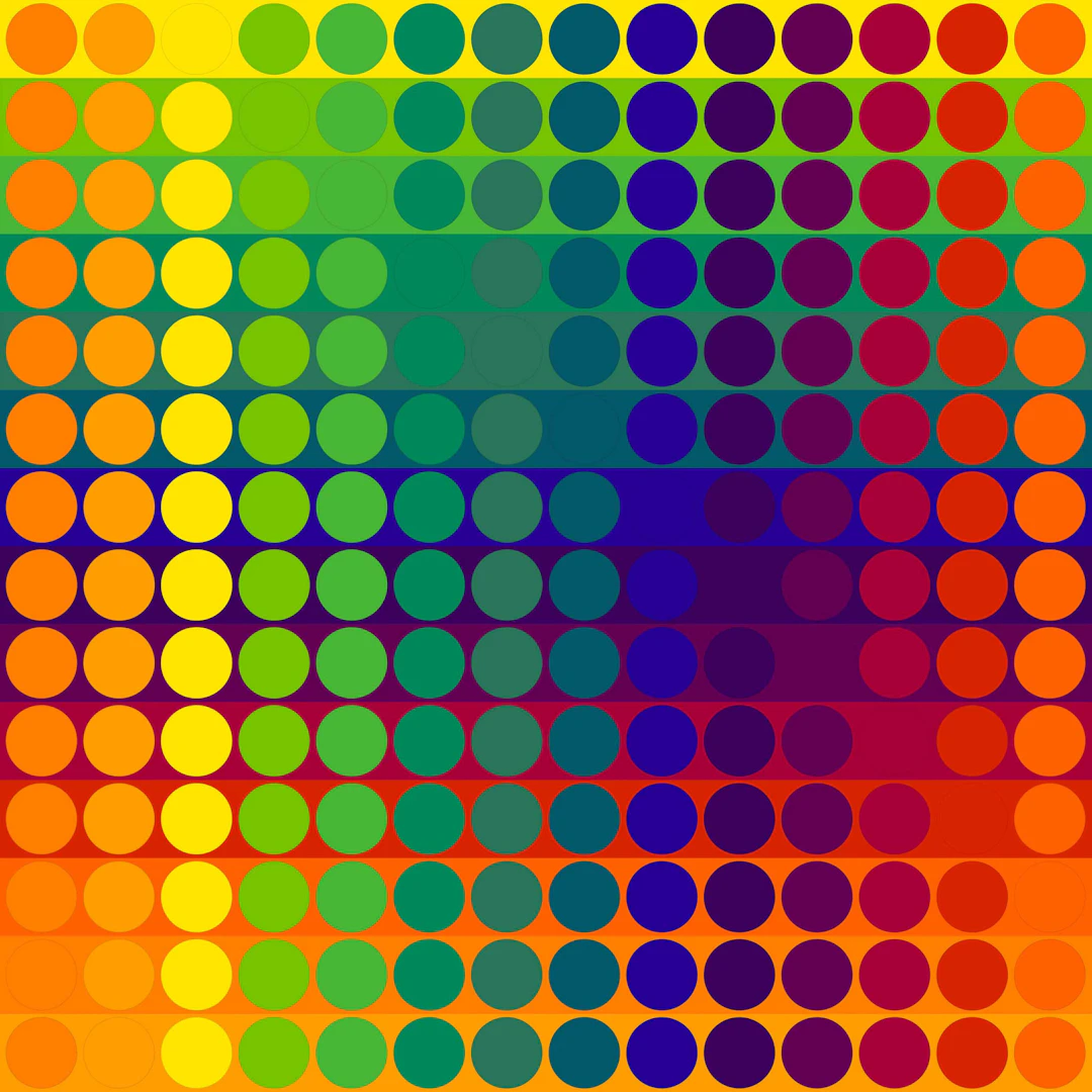 Julio Le Parc - Color Secuencia 7, 2024 - Lithographie originale signée