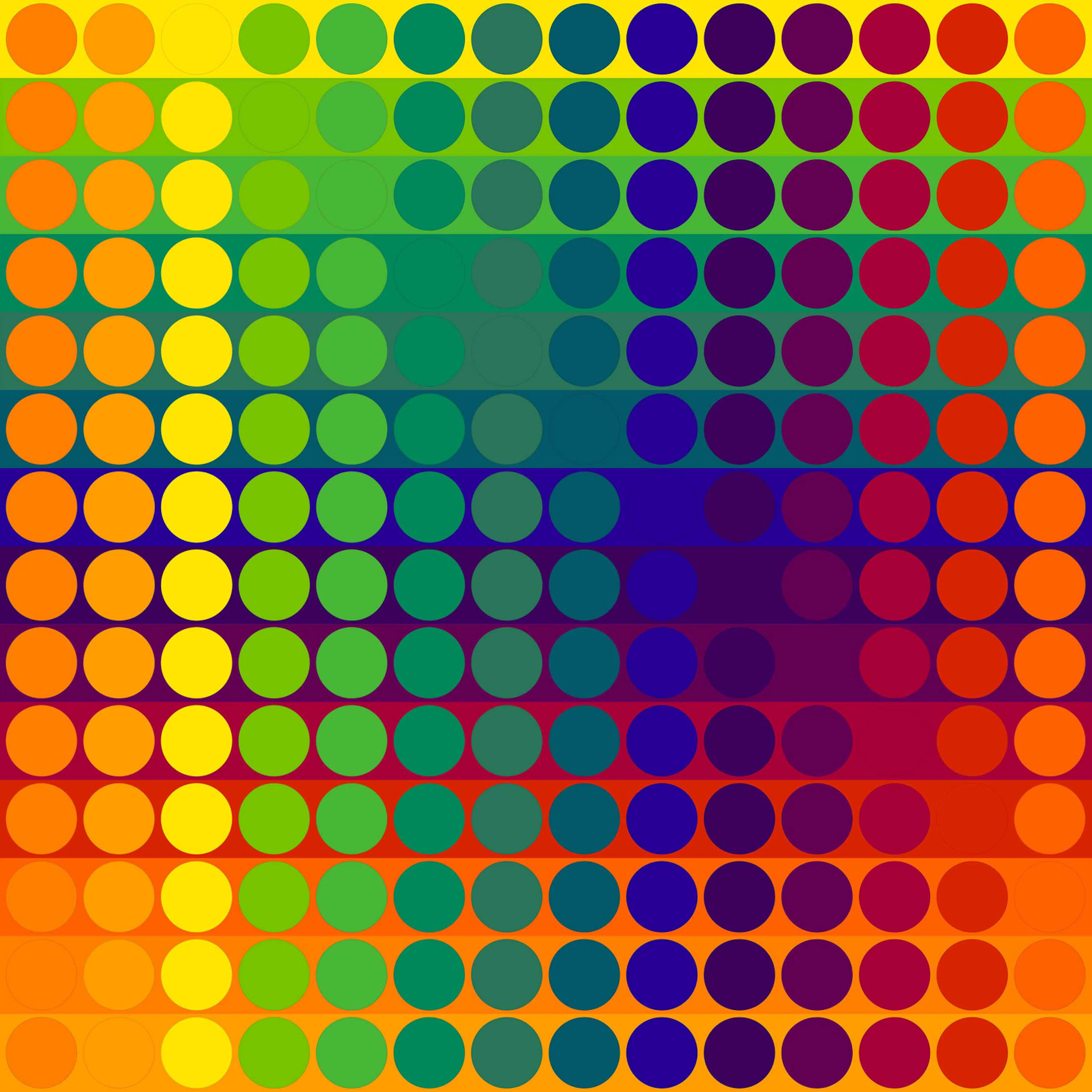 Julio Le Parc - Color Secuencia 7, 2024 - Lithographie originale signée