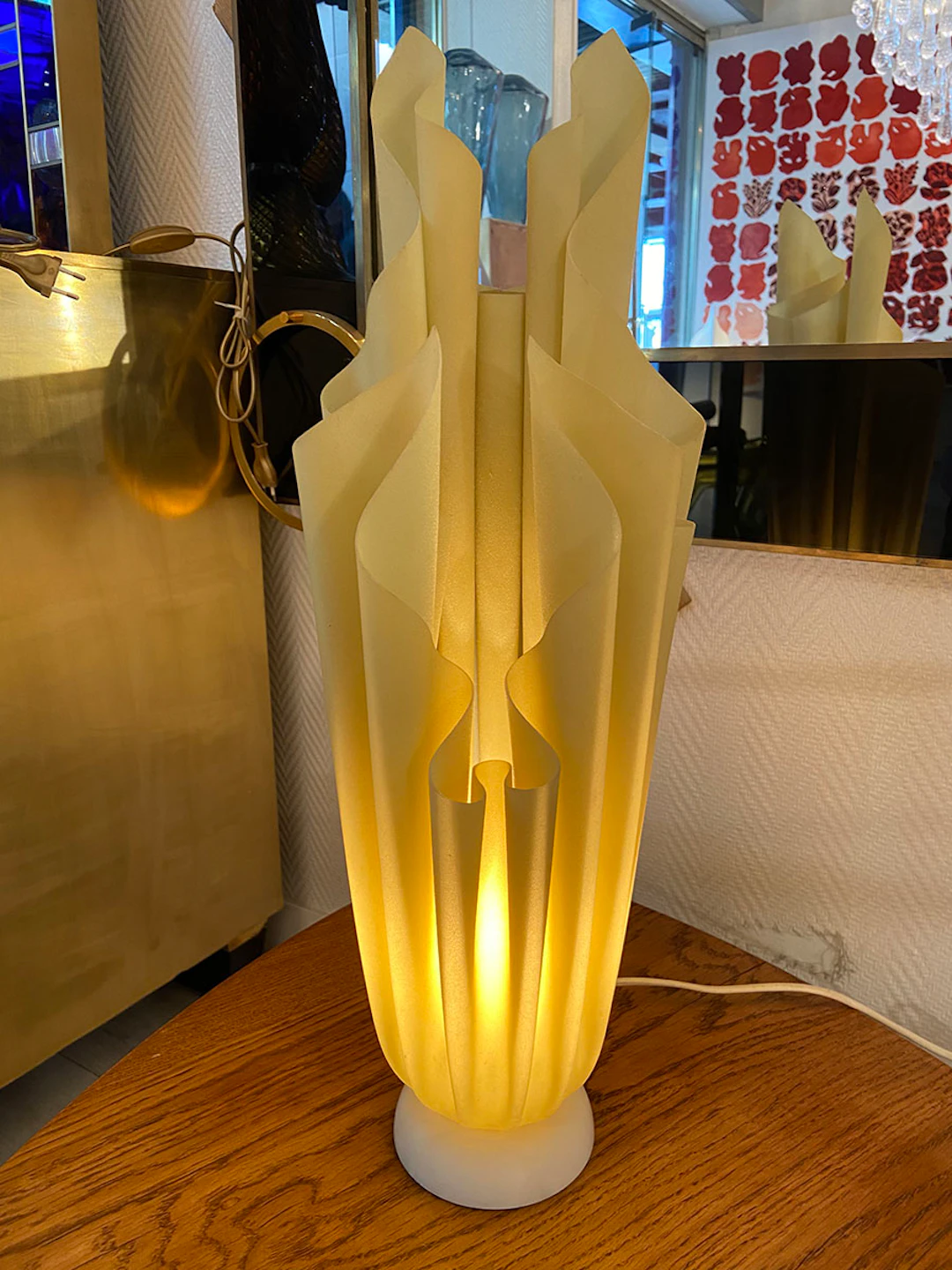 Georgia JACOB - Lampe Athena beige, circa 1975