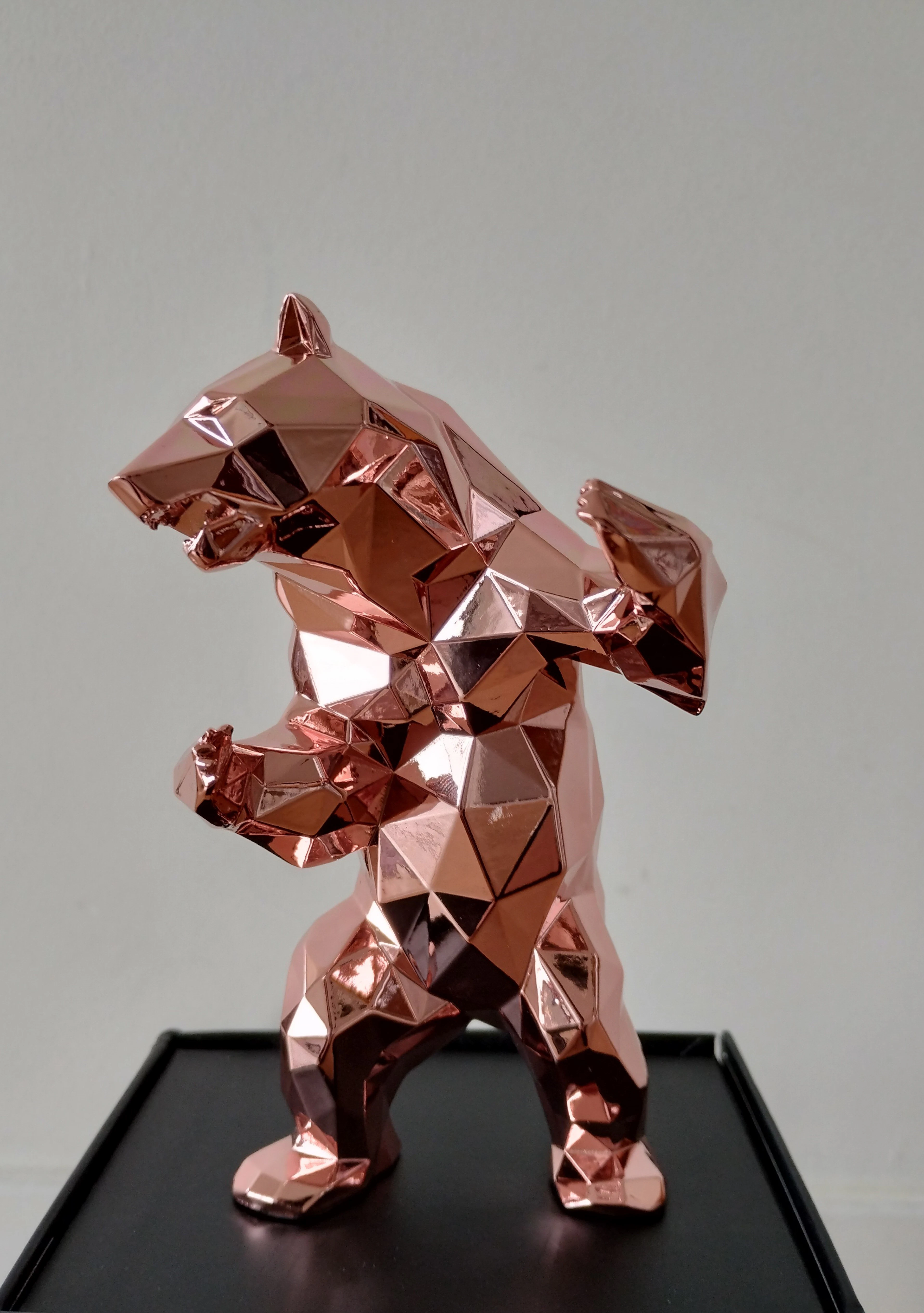 Richard Orlinski -Ours Bear Pink Spirit - sculpture