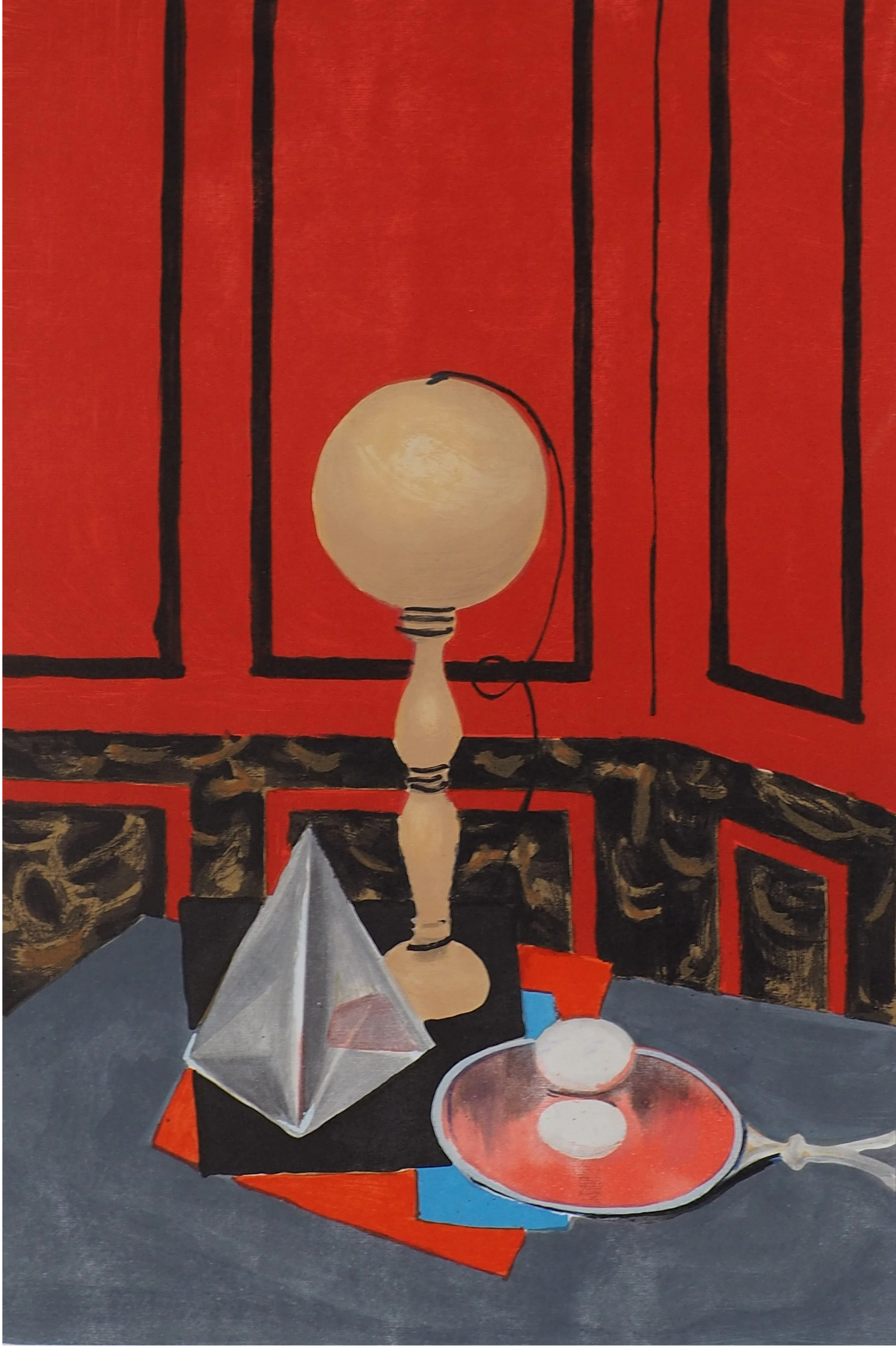 Roger CHAPELAIN-MIDY - Surréalisme, Nature morte au bilboquet - Lithographie