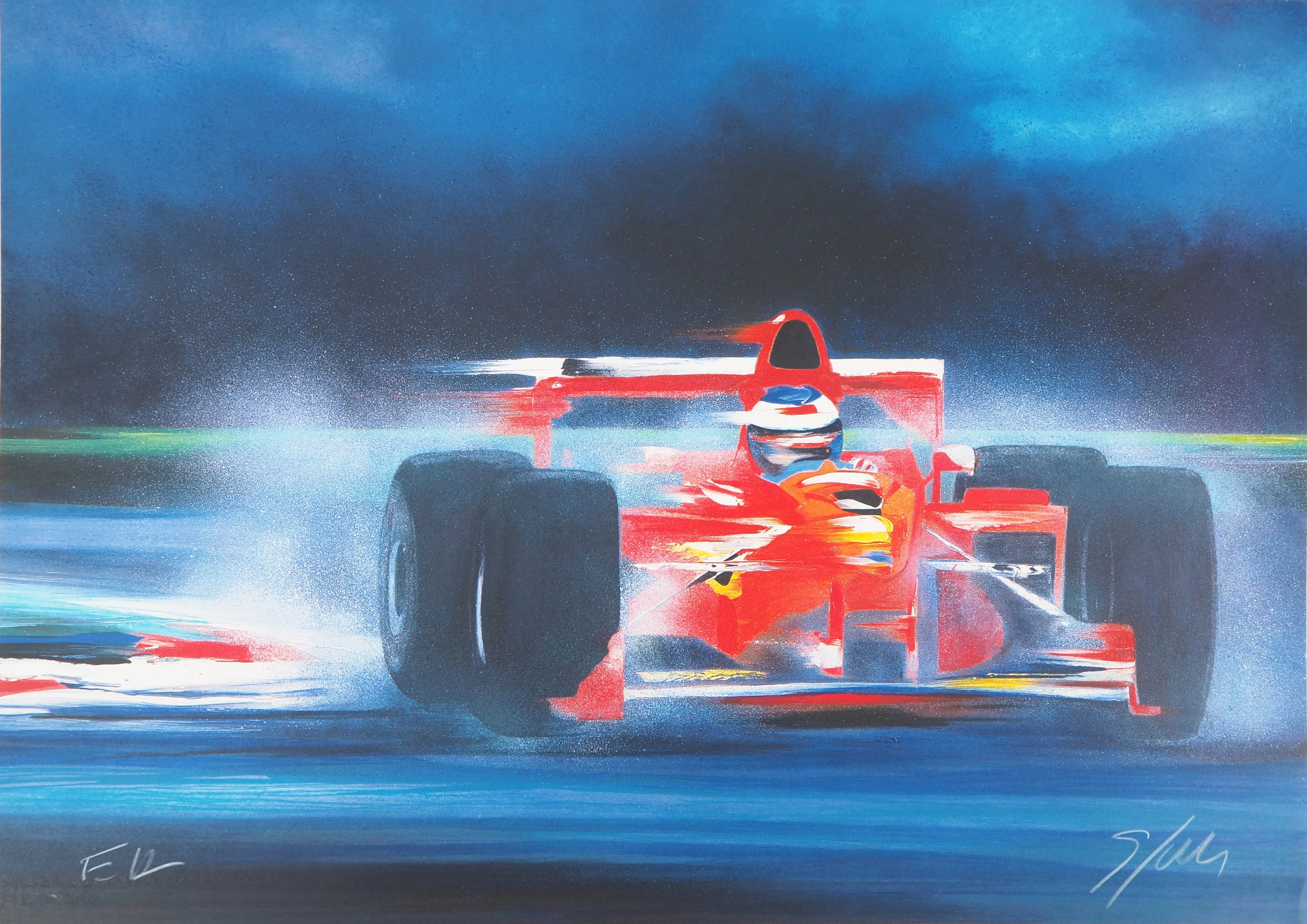 Victor SPAHN : Ferrari F399 - Lithographie originale signée