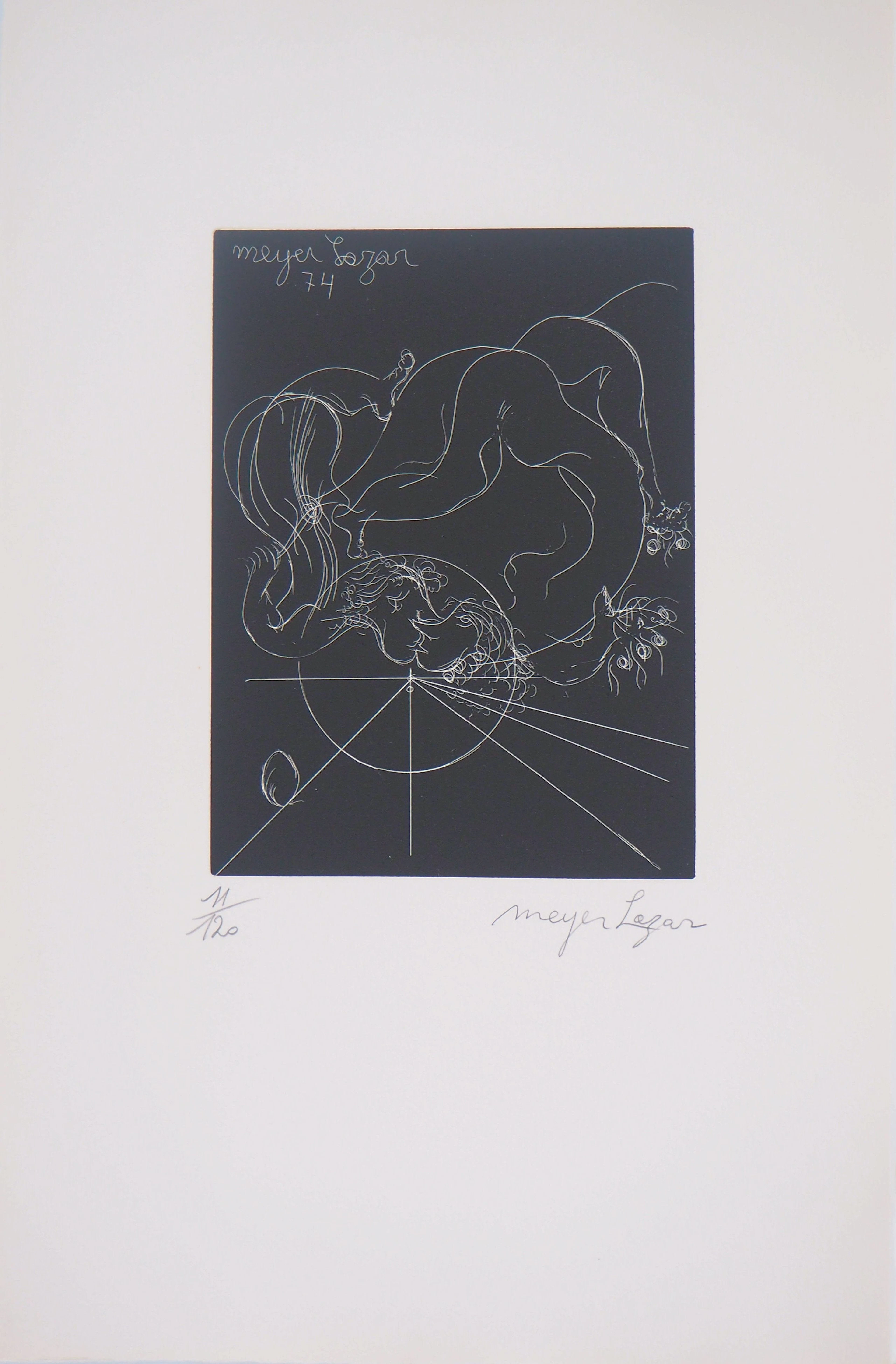 Meyer LAZAR : Toutes les dimensions de l’amour, Gravure originale signée
