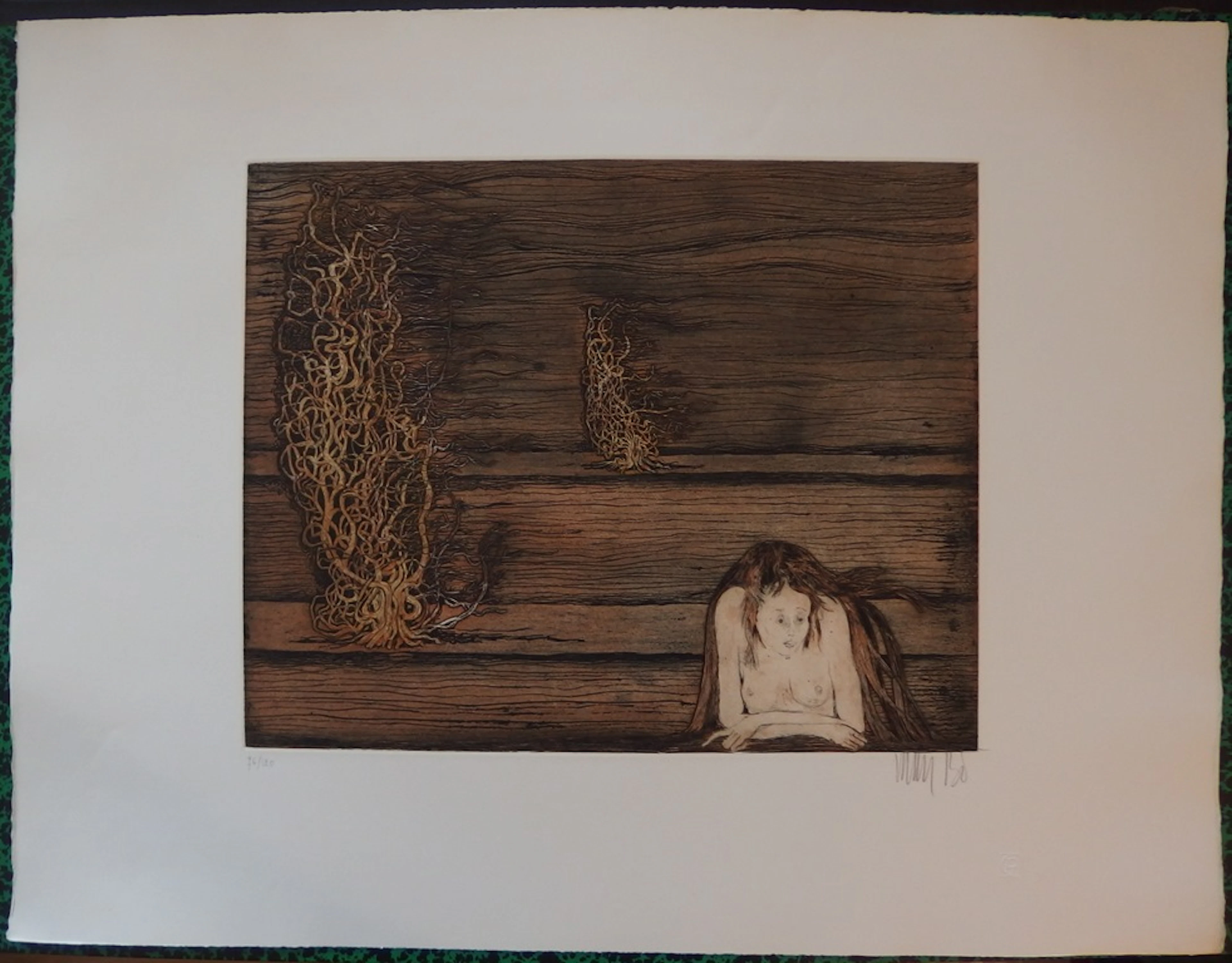 Lars BO - L’esprit du bois - Gravure et aquatinte signée au crayon