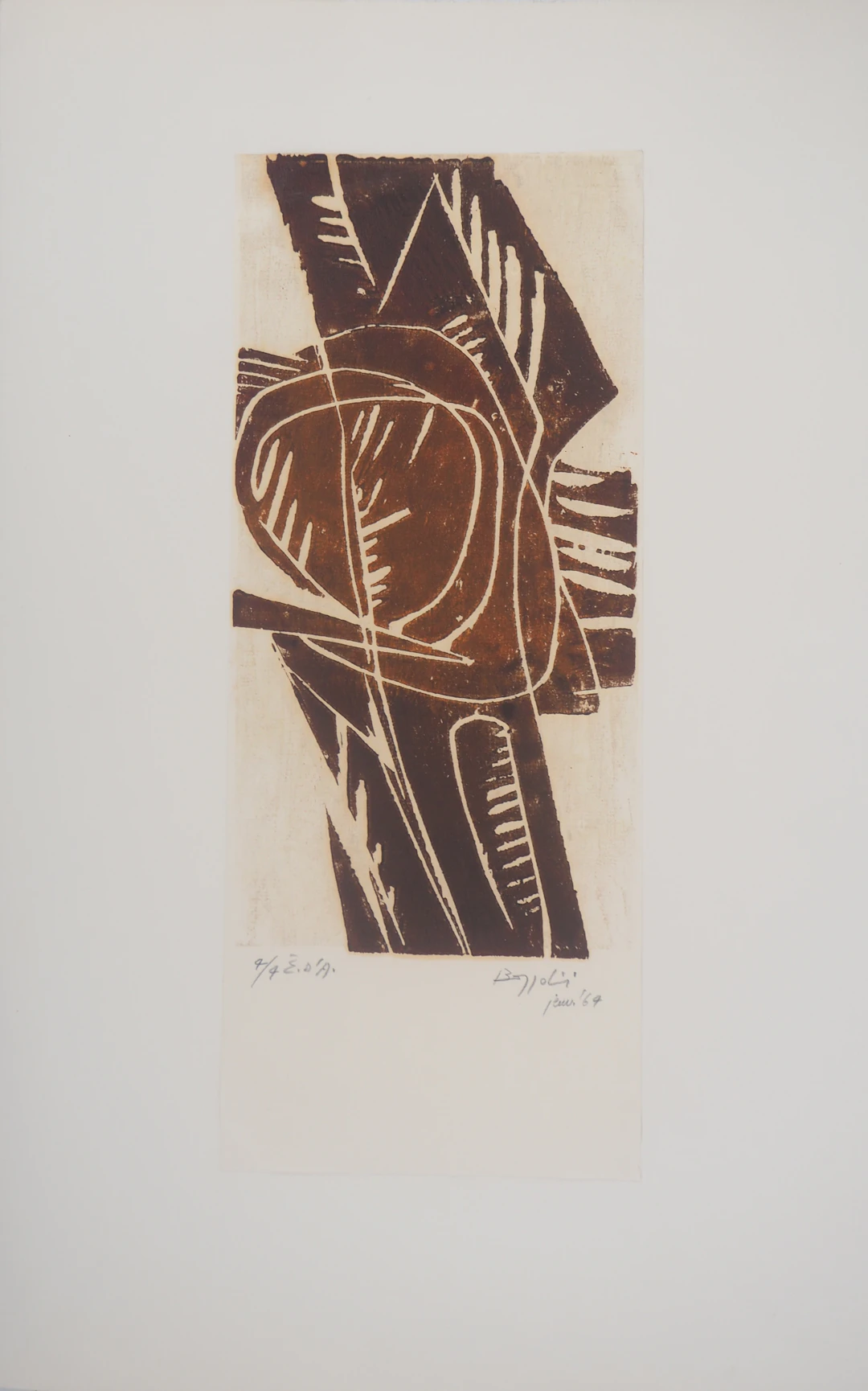 Silvano Bozzolini - Noeud - Gravure originale signée