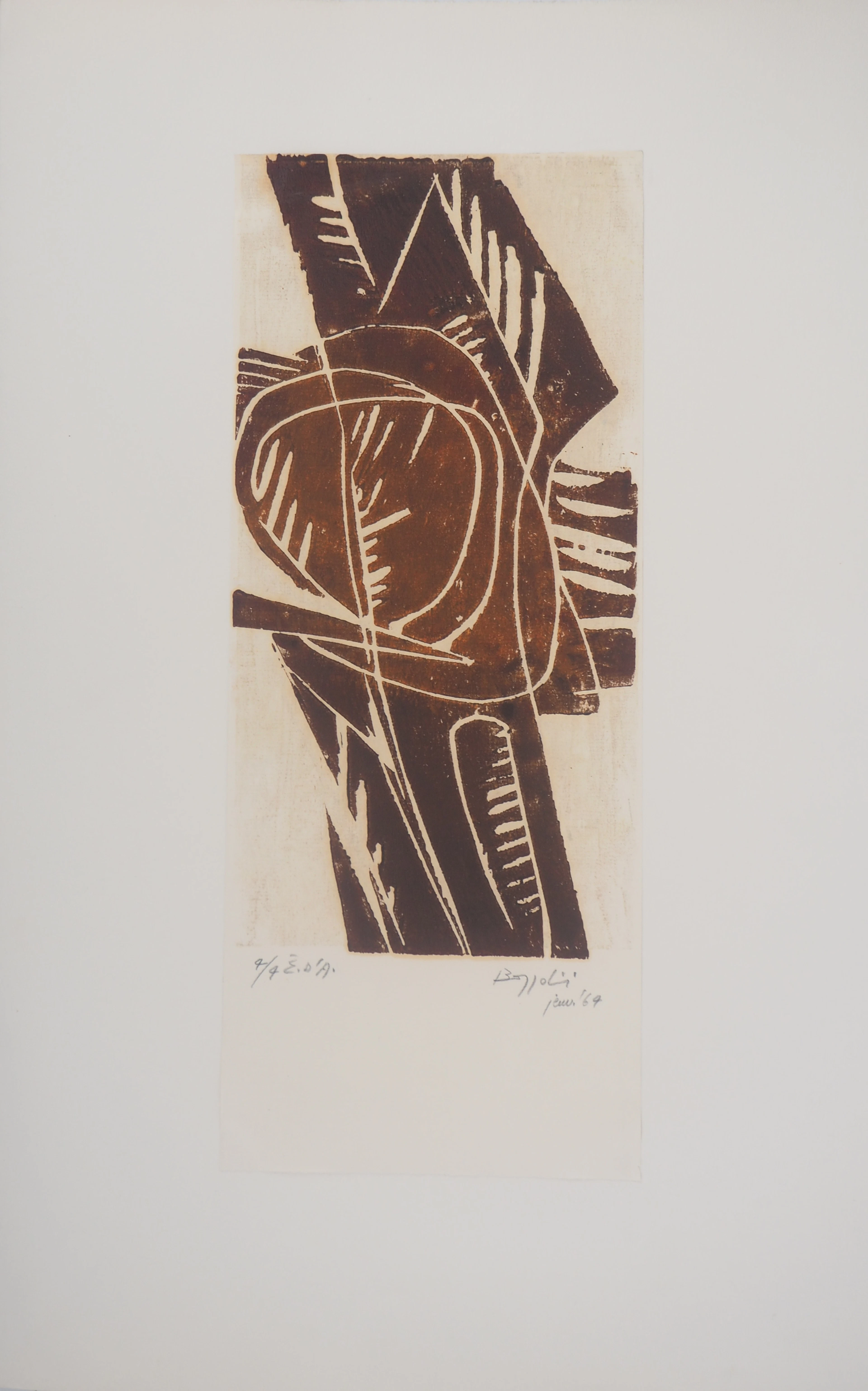 Silvano Bozzolini - Noeud - Gravure originale signée
