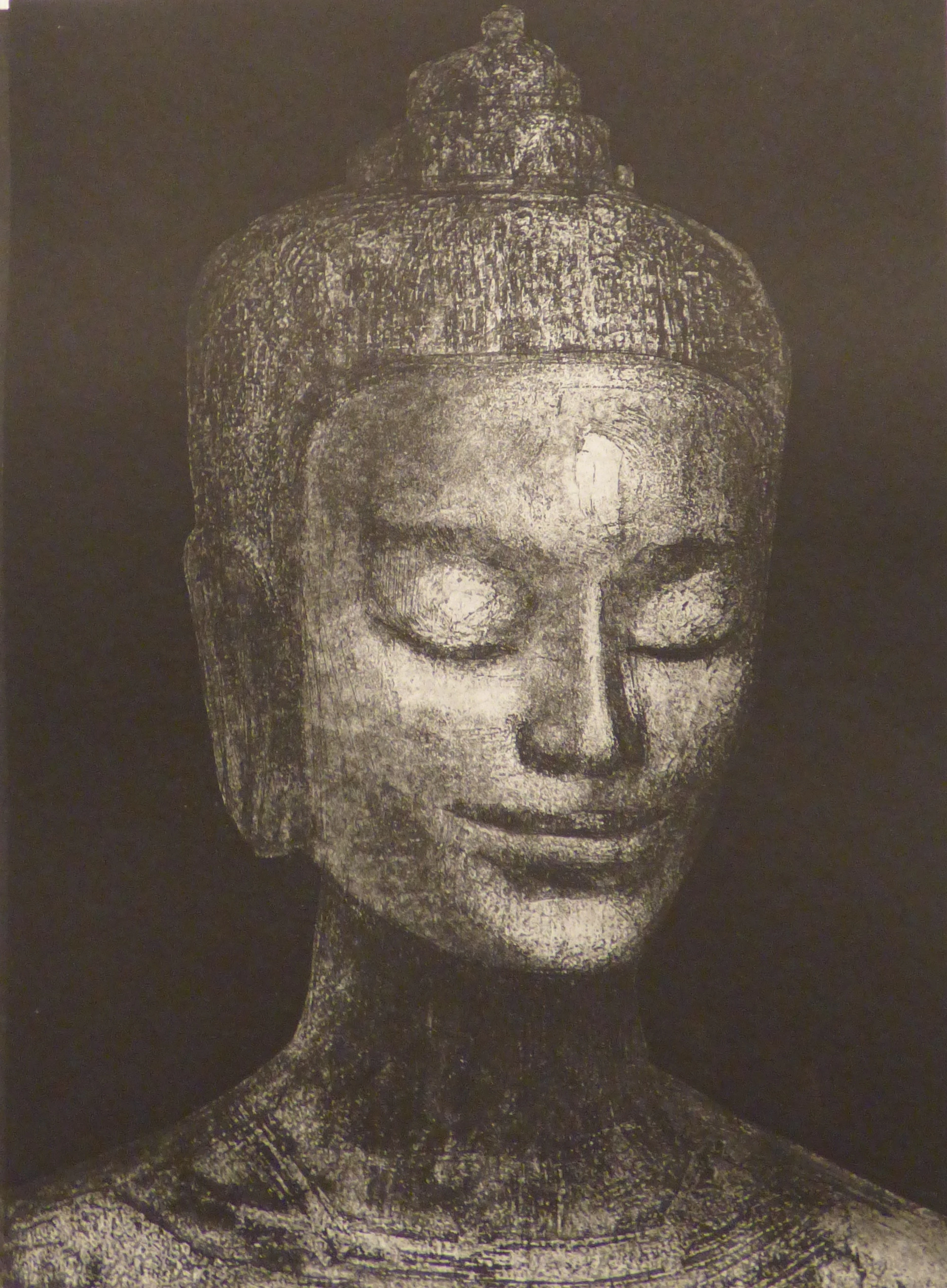 Pierre LAFFILLÉ - Bouddha, 1992 - Lithographie originale