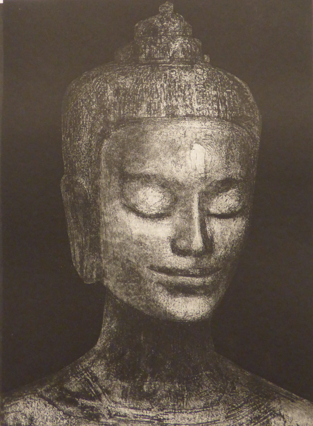 Pierre LAFFILLÉ - Bouddha, 1992 - Lithographie originale