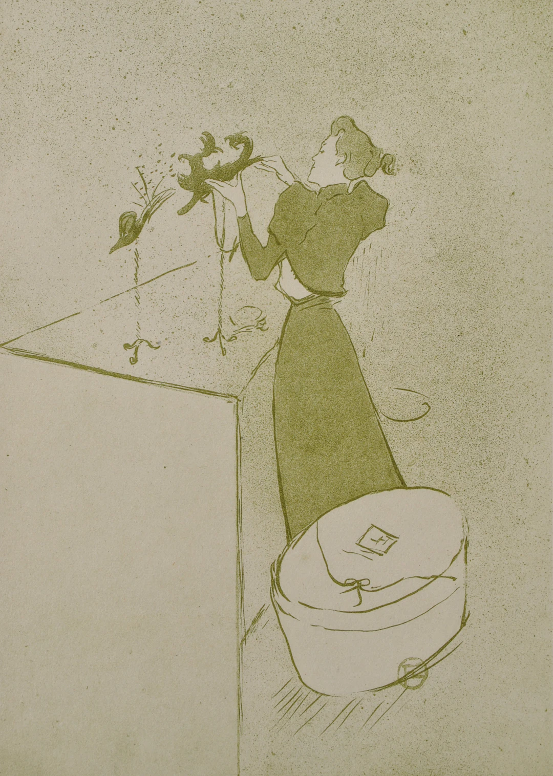 Henri de TOULOUSE-LAUTREC (d’après) : La chapelière des champs Elysées,1927