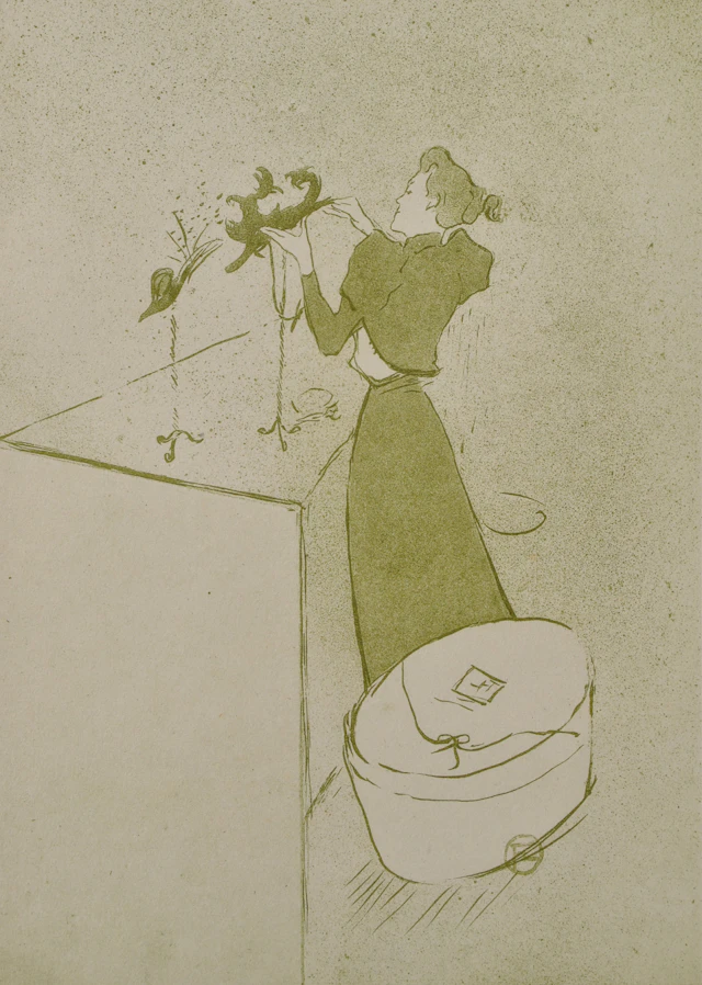 Henri de TOULOUSE-LAUTREC (d’après) : La chapelière des champs Elysées,1927