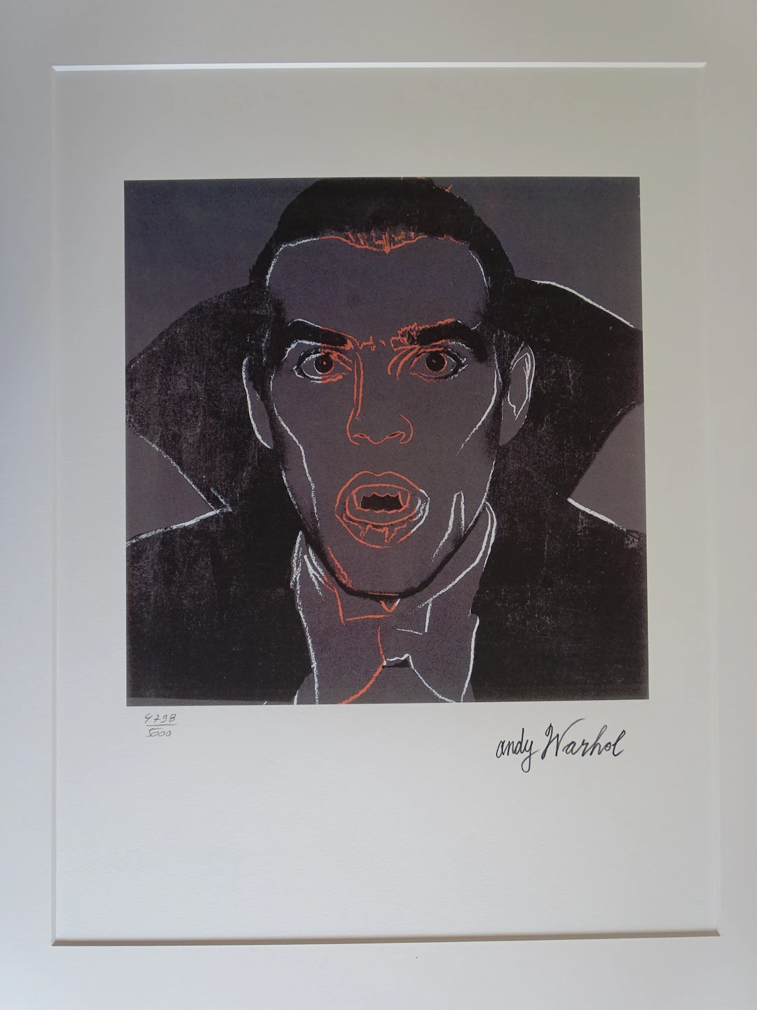 Andy Warhol (d'après) , Dracula , Lithographie