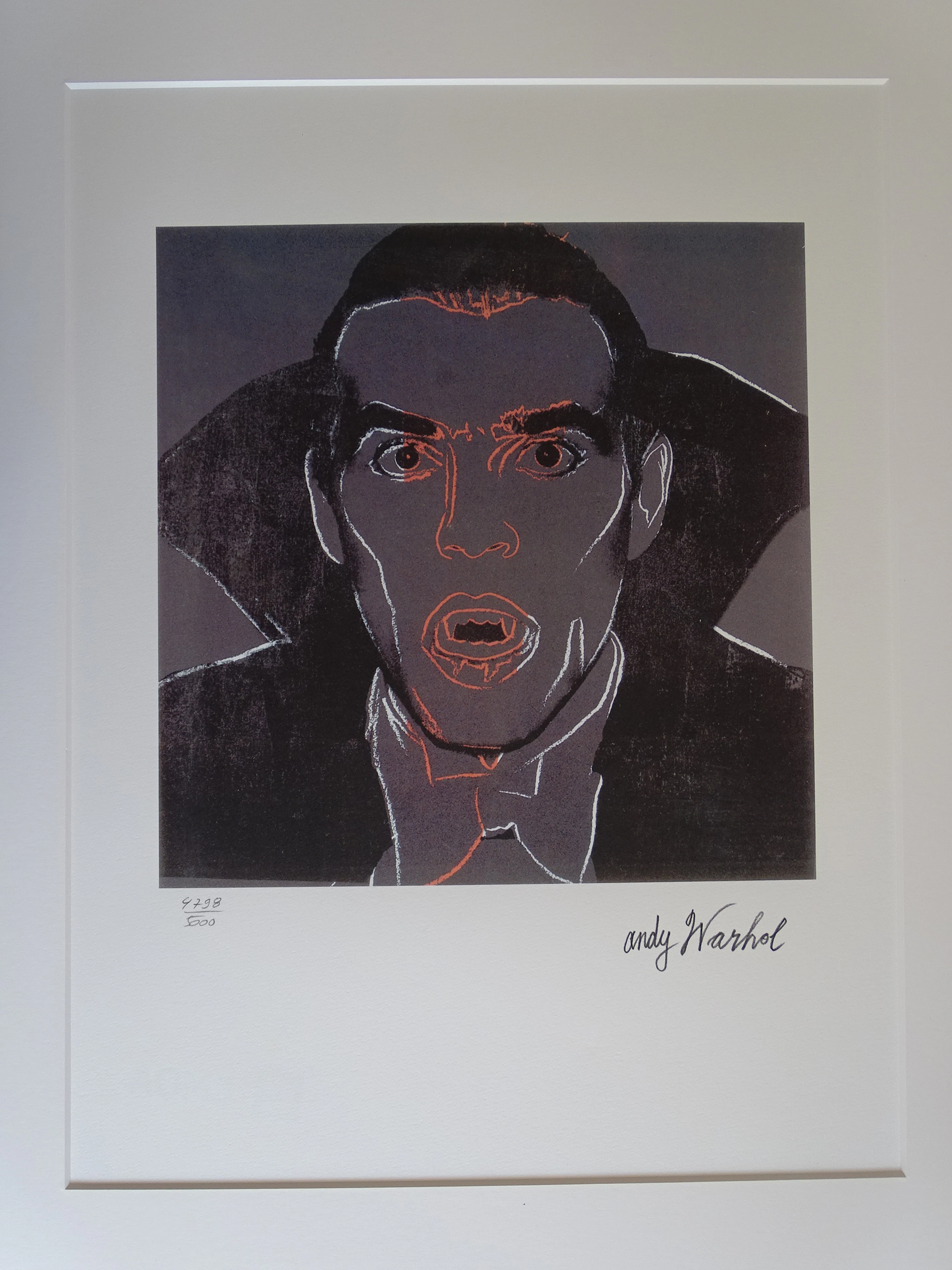Andy Warhol (d'après) , Dracula , Lithographie