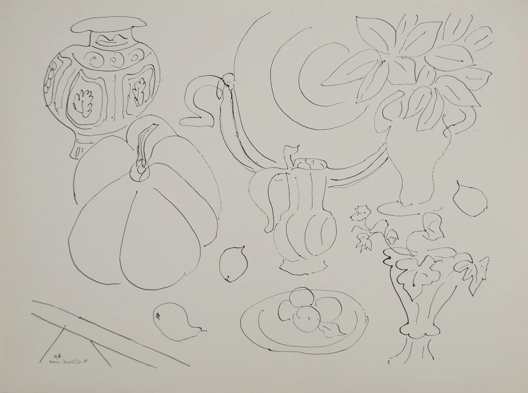 Henri MATISSE : Nature morte aux poires, Lithographie signée