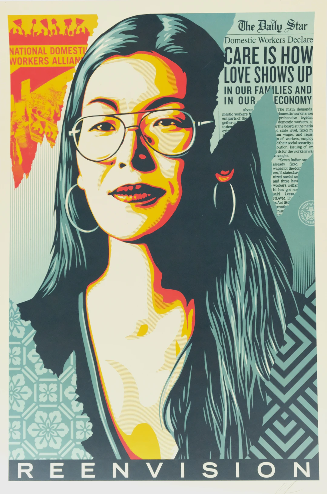 Shepard FAIREY (OBEY) : Reenvision - Lithographie originale signée