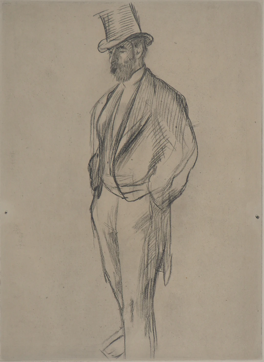 Degas (D'après) - Portrait de Ludovic Halévy, 1939 - Gravure d'après dessin