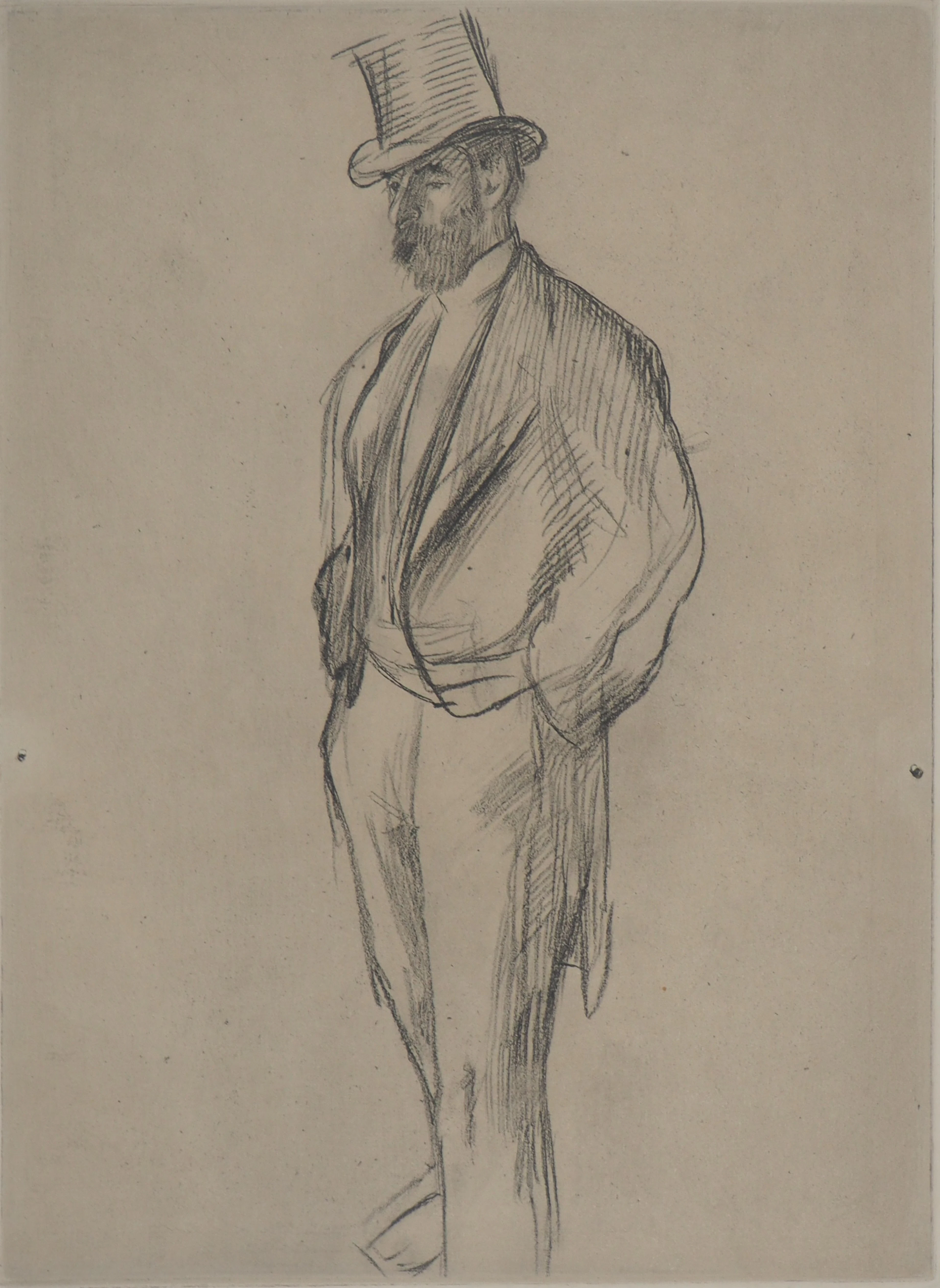Degas (D'après) - Portrait de Ludovic Halévy, 1939 - Gravure d'après dessin