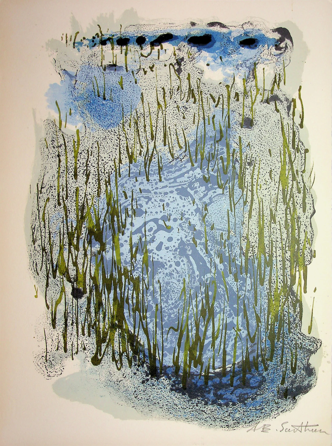 Maurice Elie SARTHOU - L’illumination, 1965 - Lithographie originale, signée