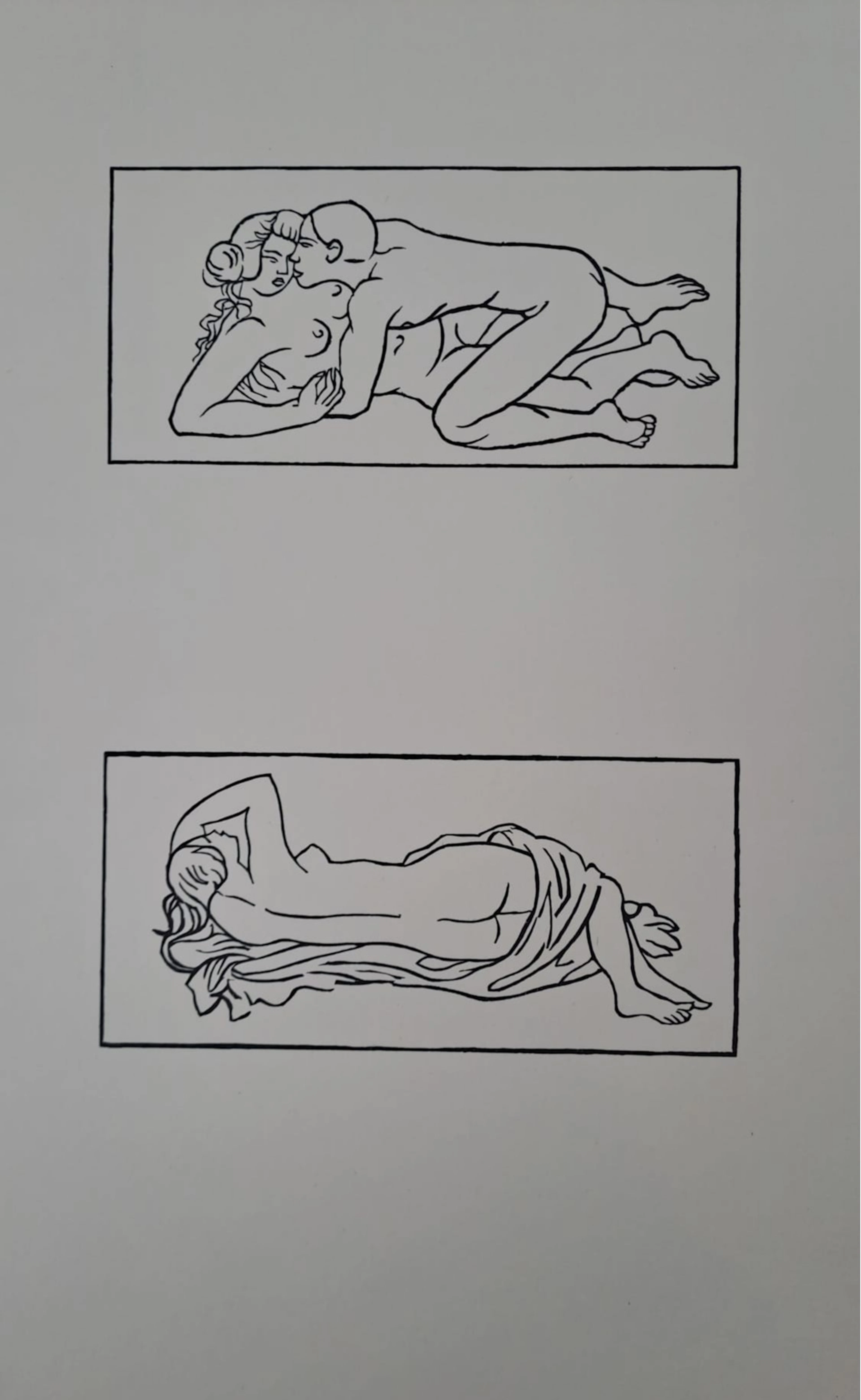 Aristide Maillol (d’après) - Etreinte II - Lithographie offset monogrammée