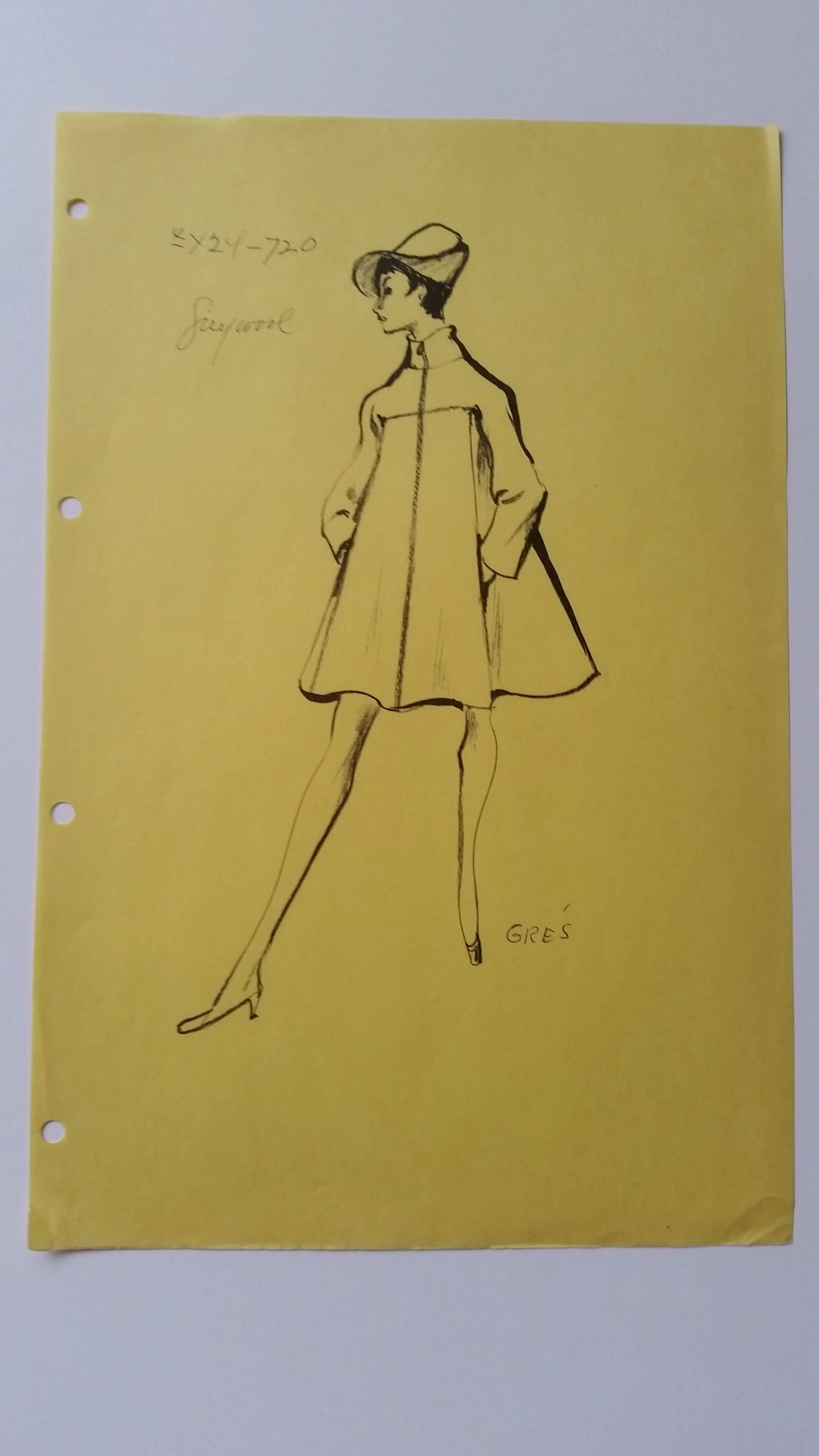Madame Grès - Croquis veste - Grey wool