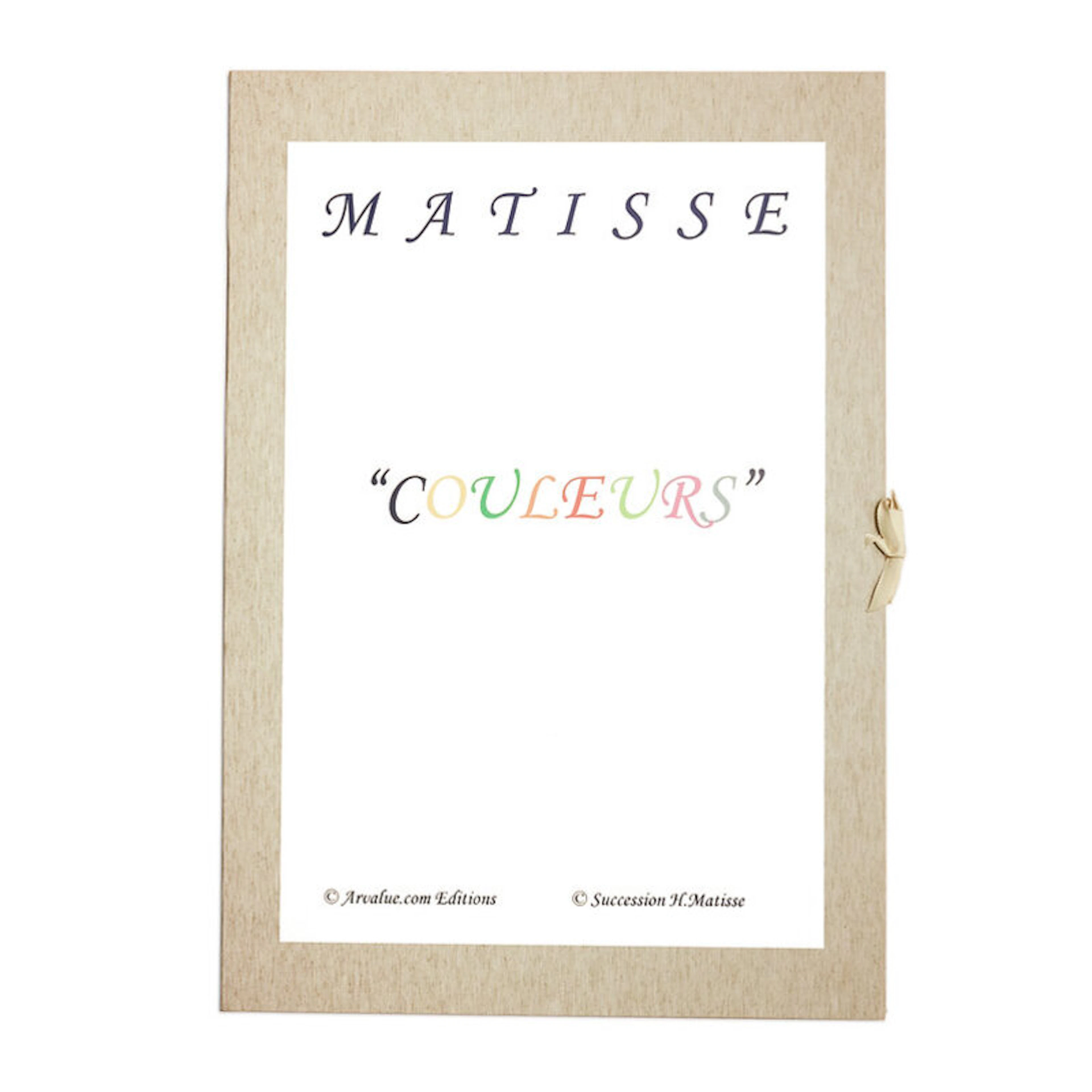 Henri Matisse - Couleurs - Portfolio de 5 Lithographies