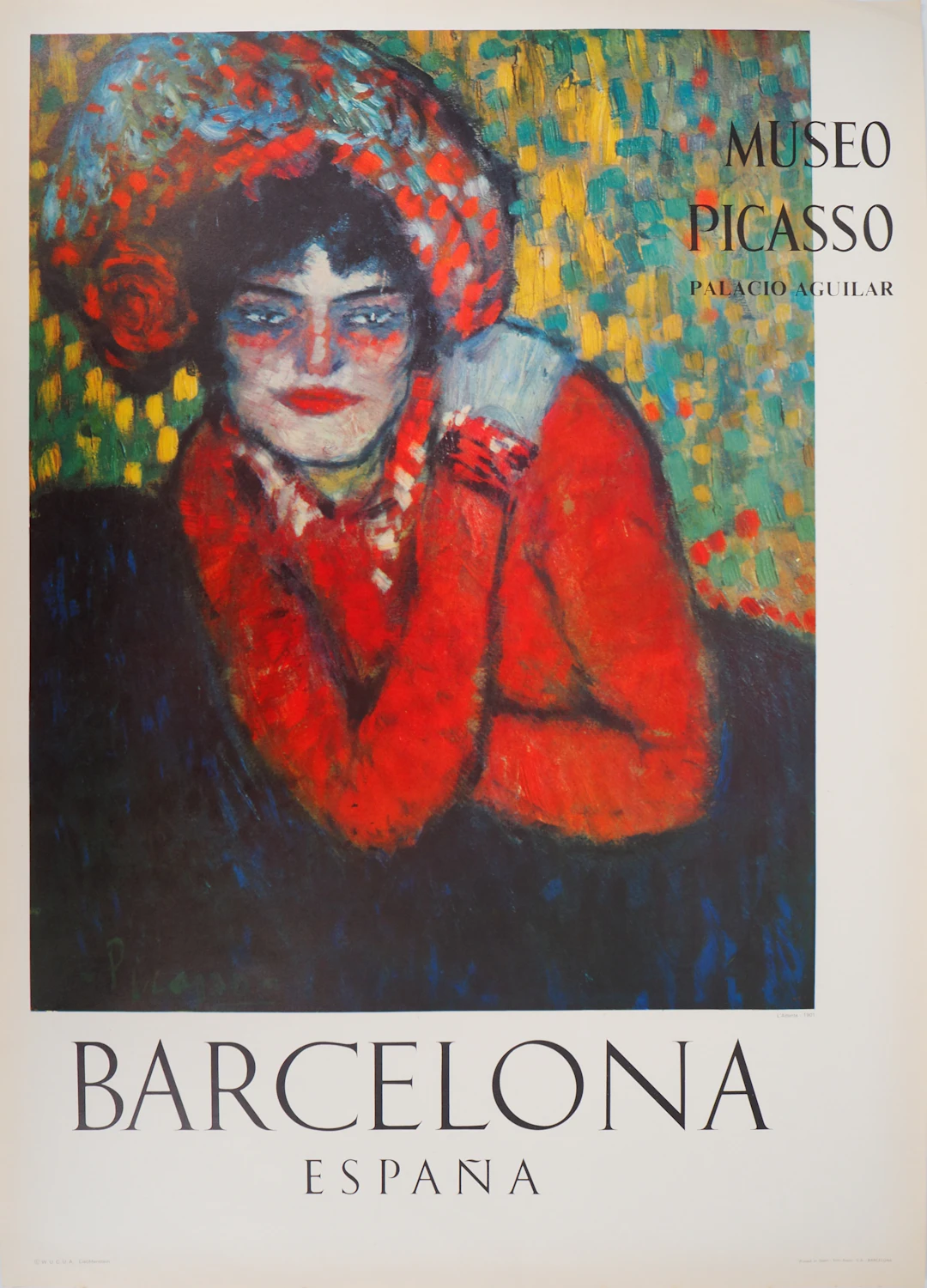 Pablo PICASSO (d’après) - L’Attente, Affiche originale 1966