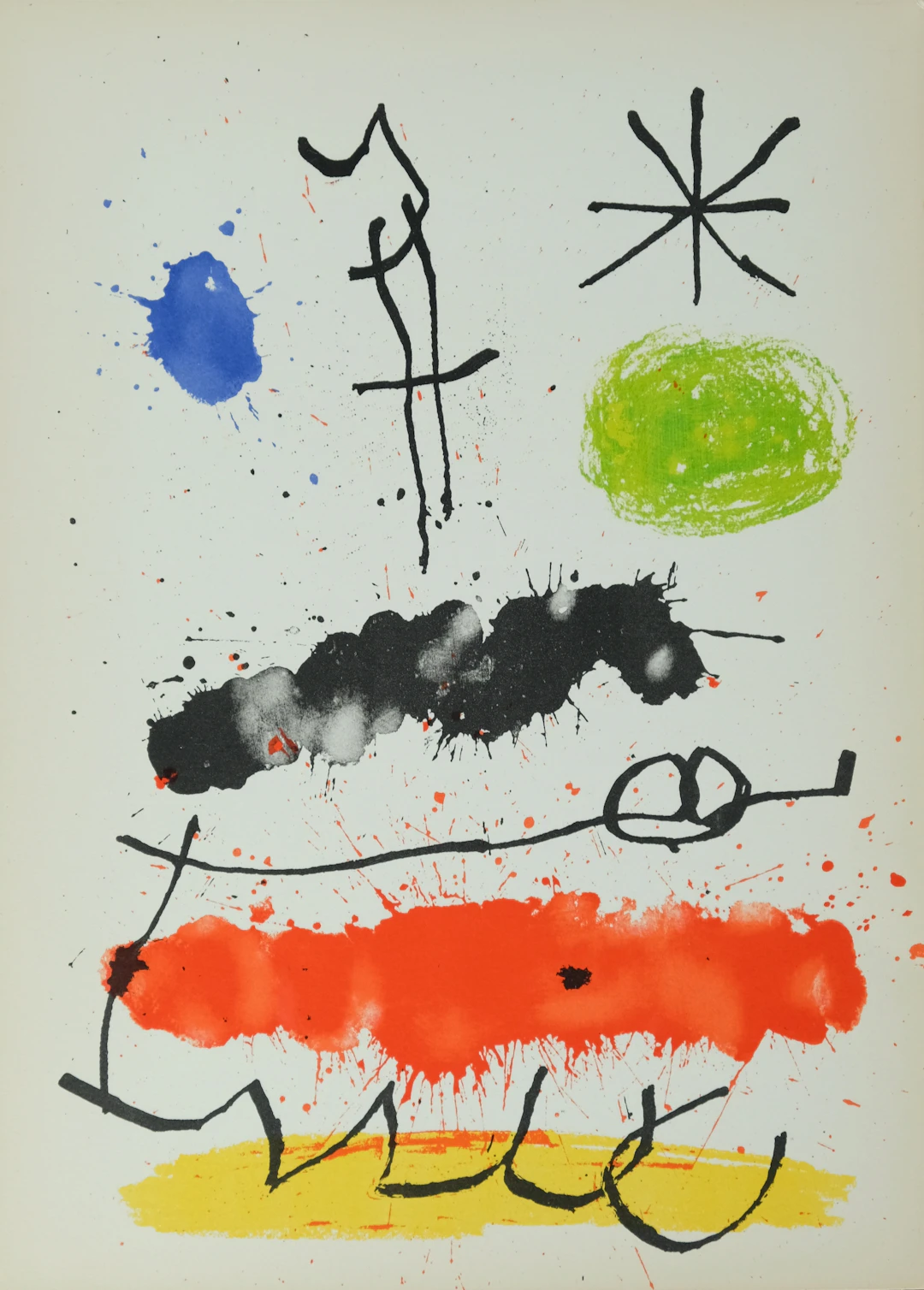 Joan MIRO : Obra Inedita Recent IV - Lithographie originale