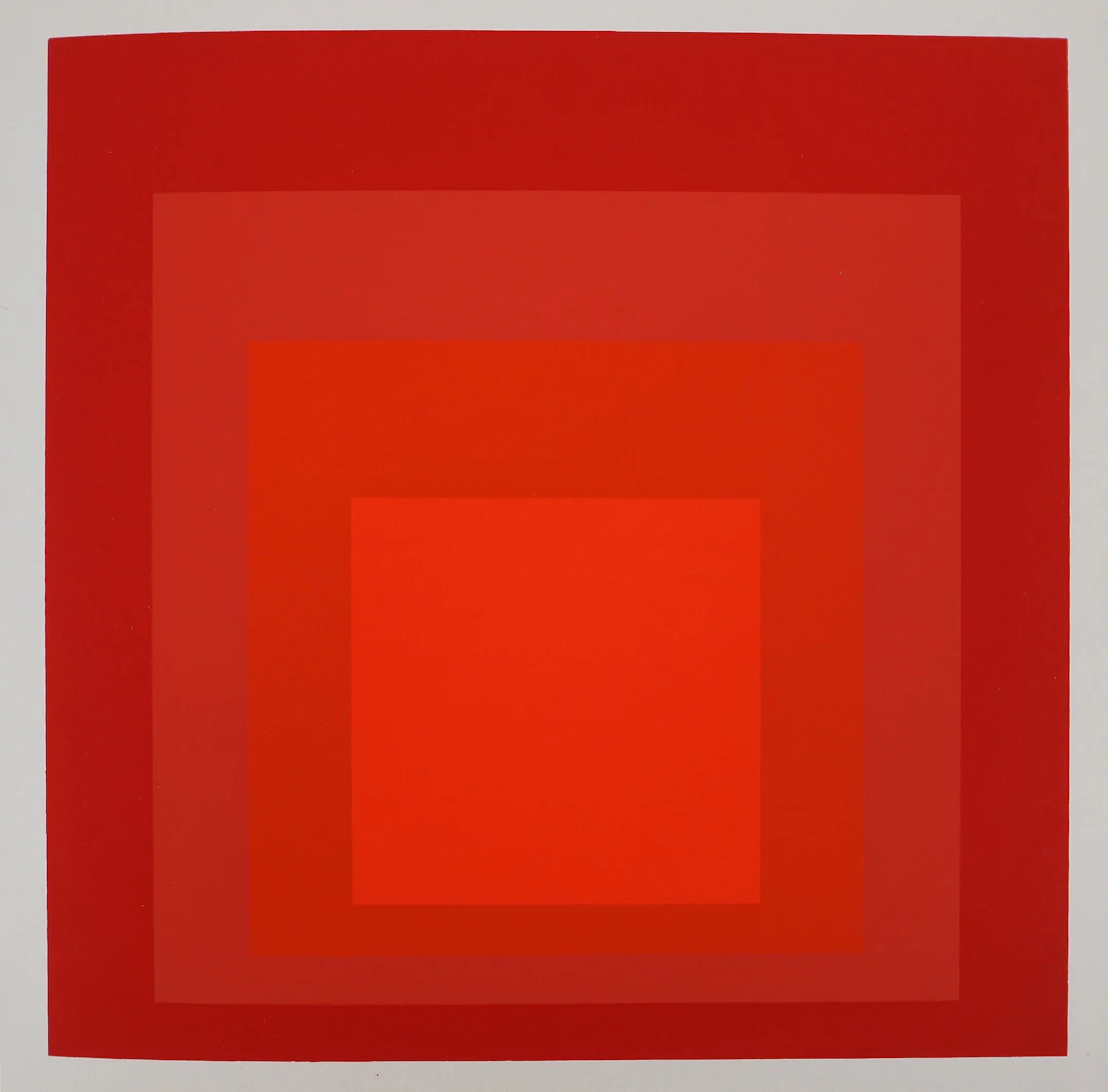 Josef ALBERS : Homage to the square, R III a 4 - Sérigraphie en couleurs