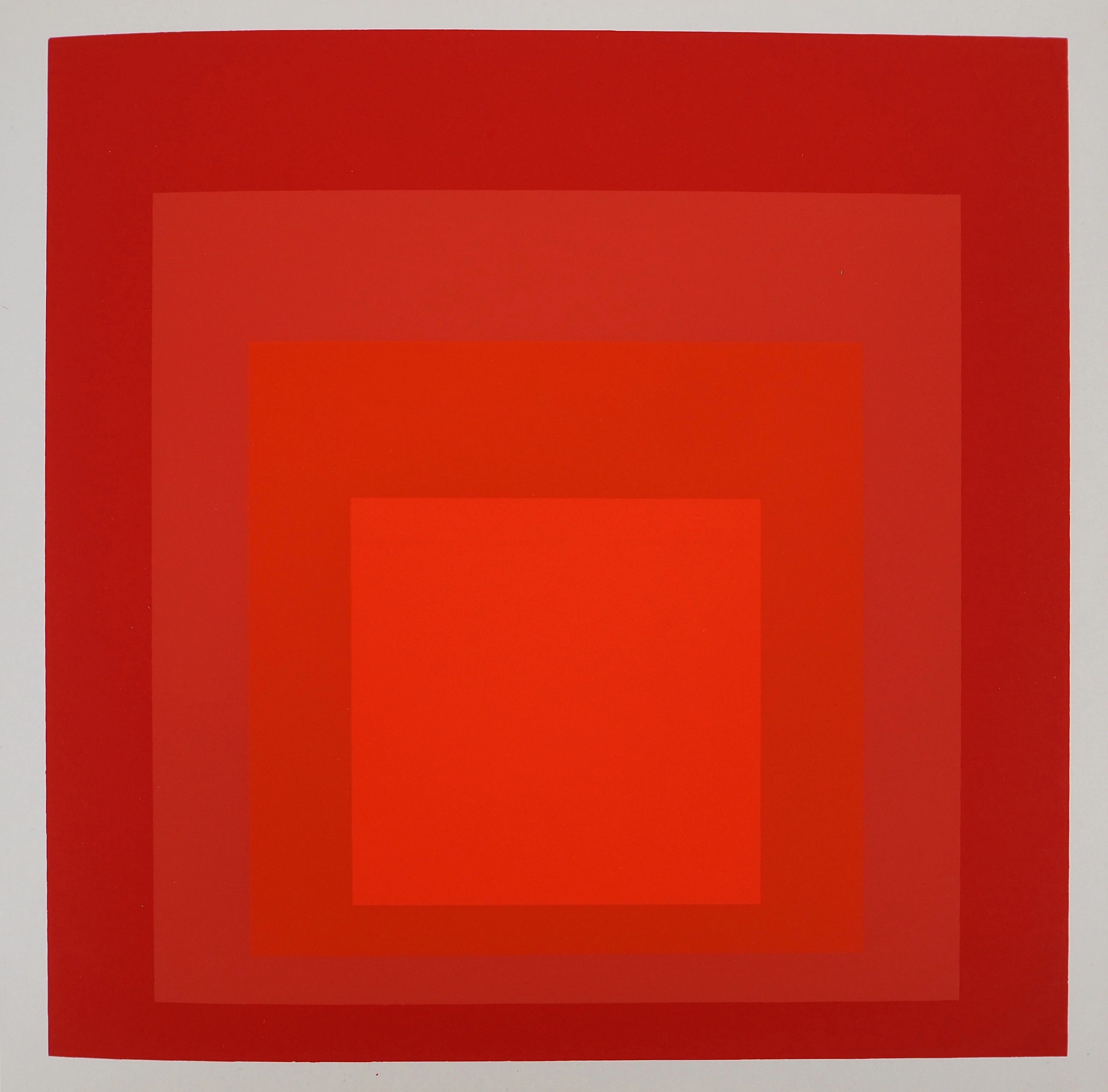 Josef ALBERS : Homage to the square, R III a 4 - Sérigraphie en couleurs