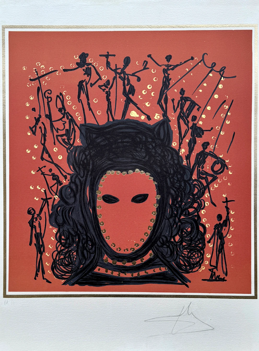 Salvador DALI - Les 12 apôtres : l’observateur - Lithographie originale