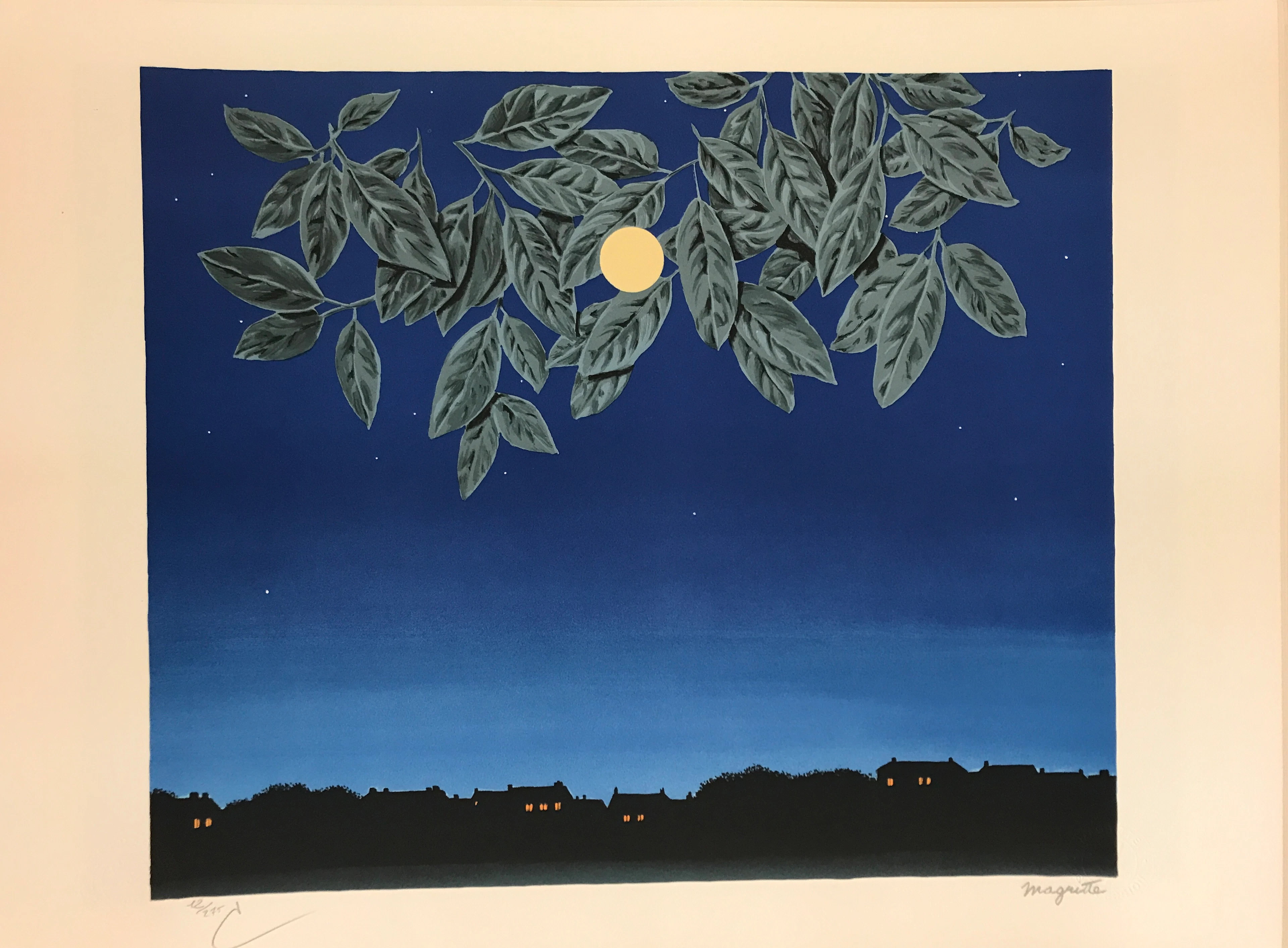 René MAGRITTE (d’après) - La page blanche - Lithographie