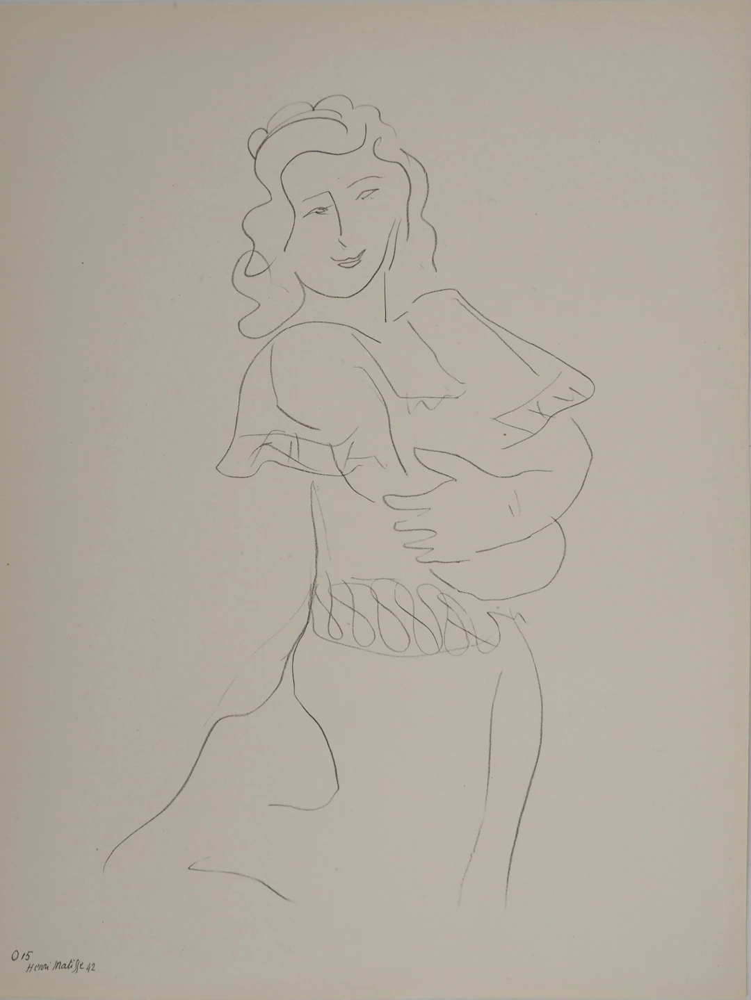 Henri MATISSE : La danseuse, Lithographie signée