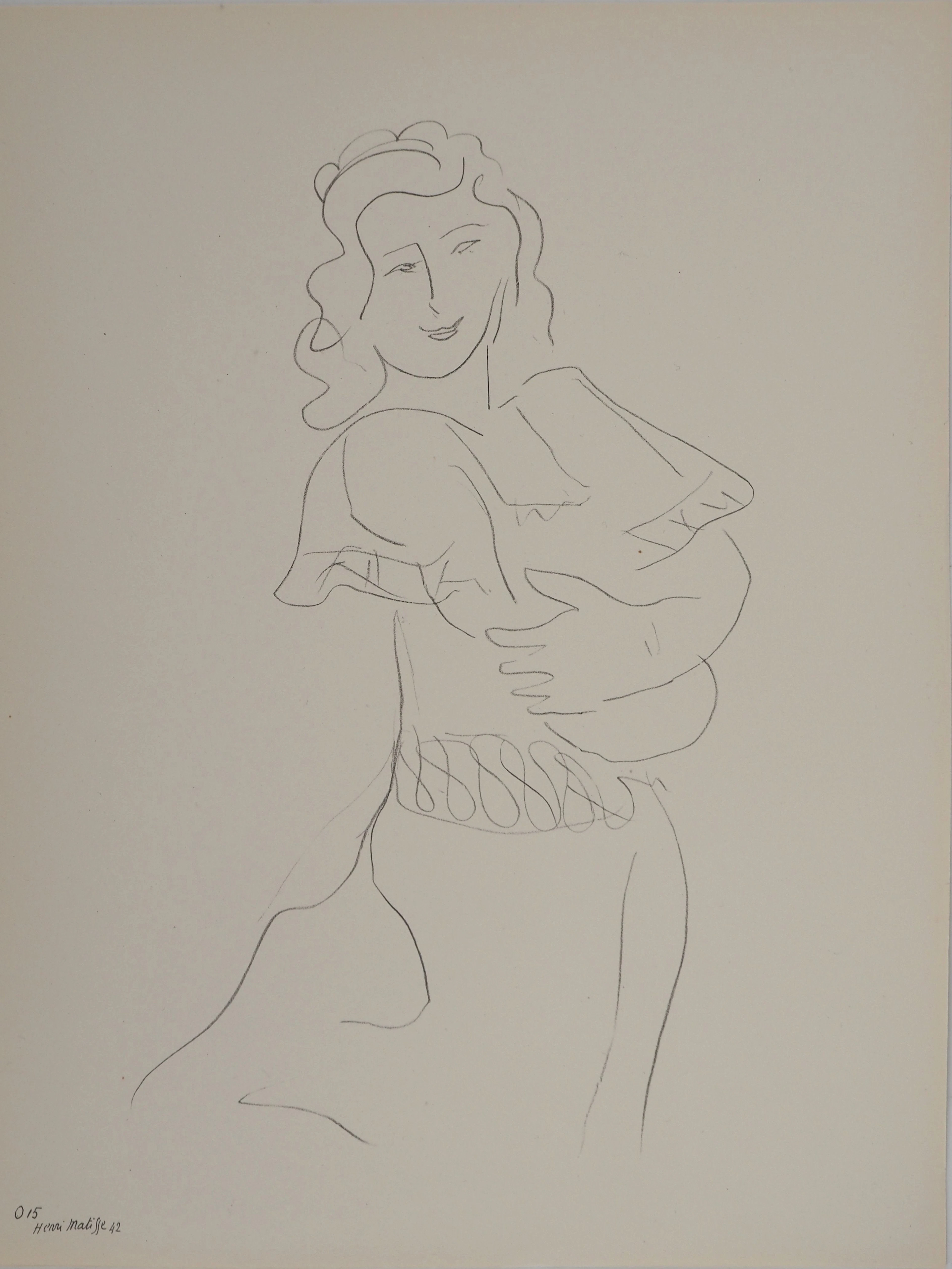 Henri MATISSE : La danseuse, Lithographie signée