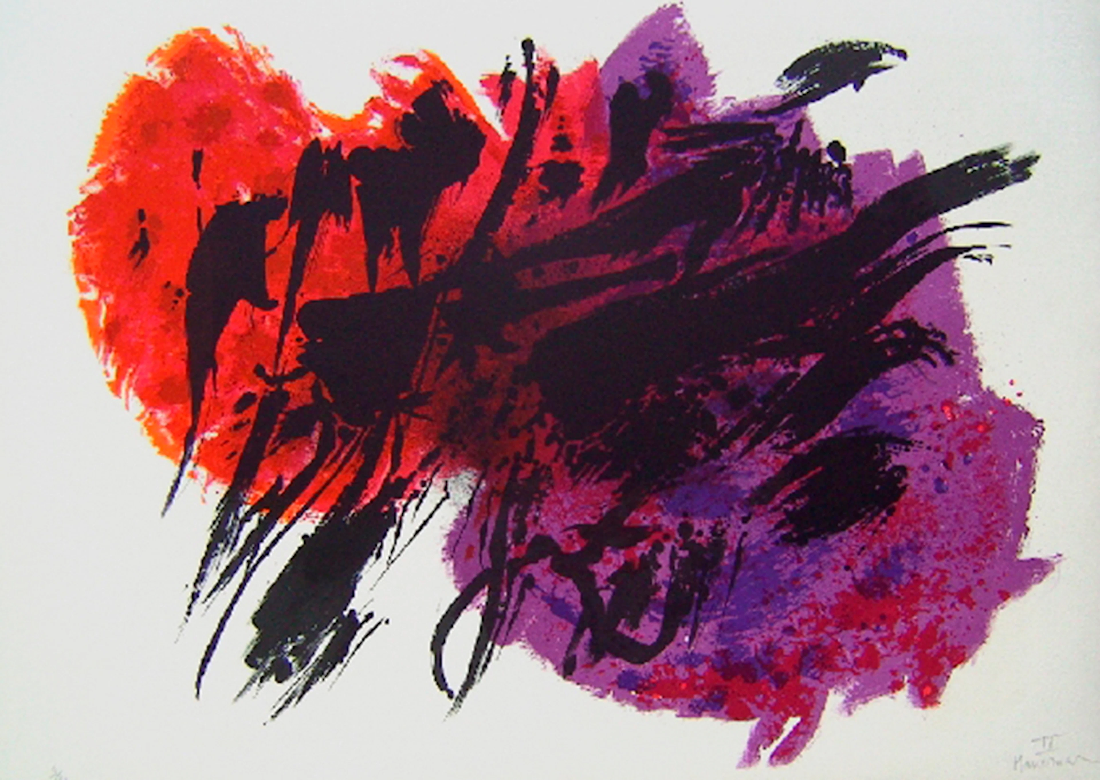 Alfred MANESSIER - Suite de Pâques, Les tortures 1978, LITHOGRAPHIE