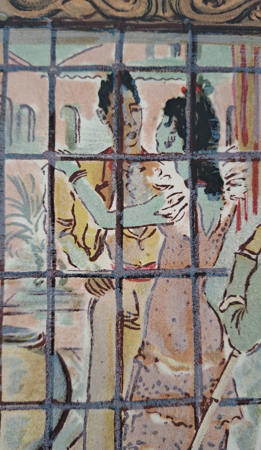 Roger Wild - La galerie du bal - Lithographie originale signée