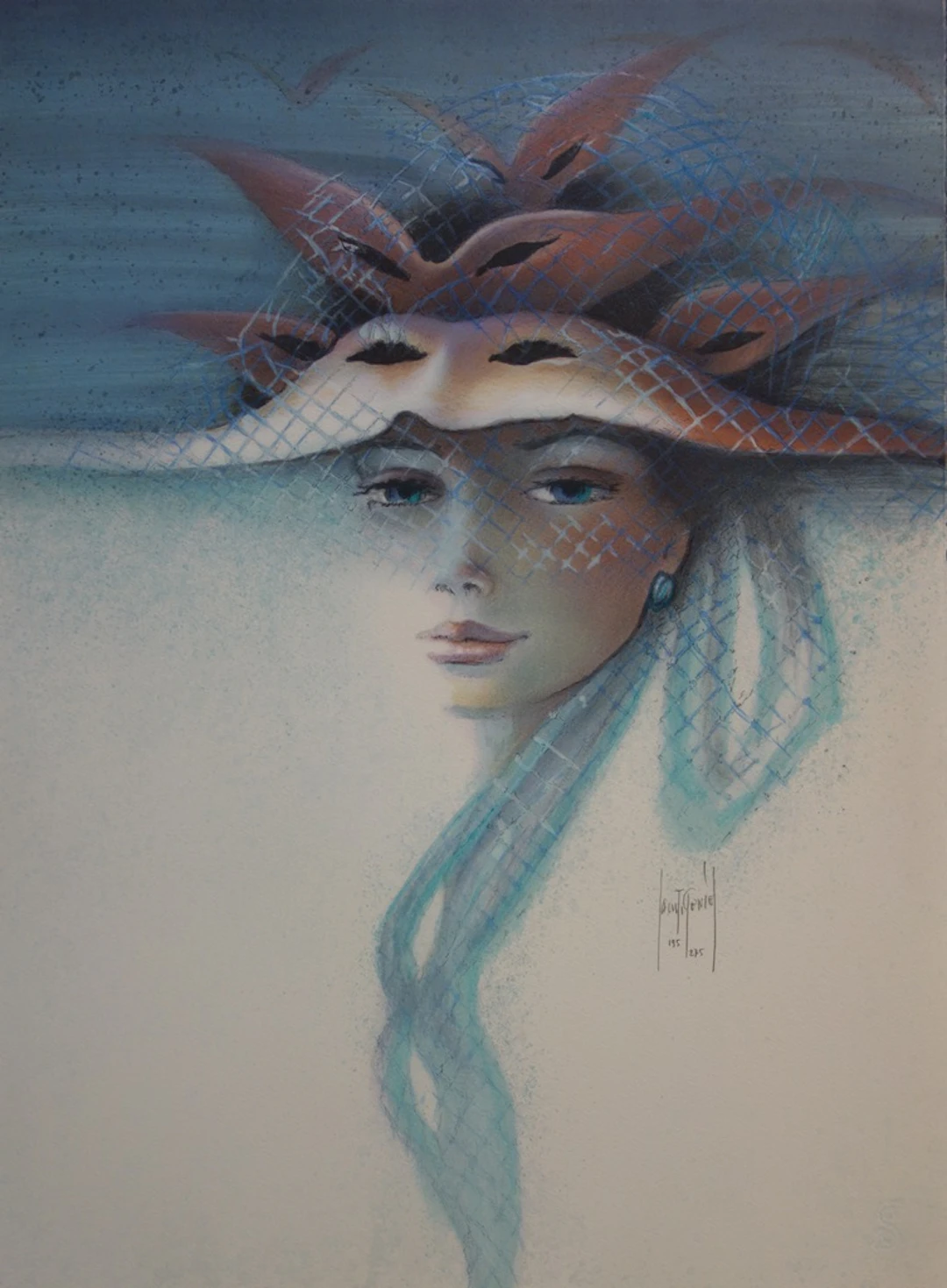 Francis de SAINT GENIES : Violette - Lithographie originale signée