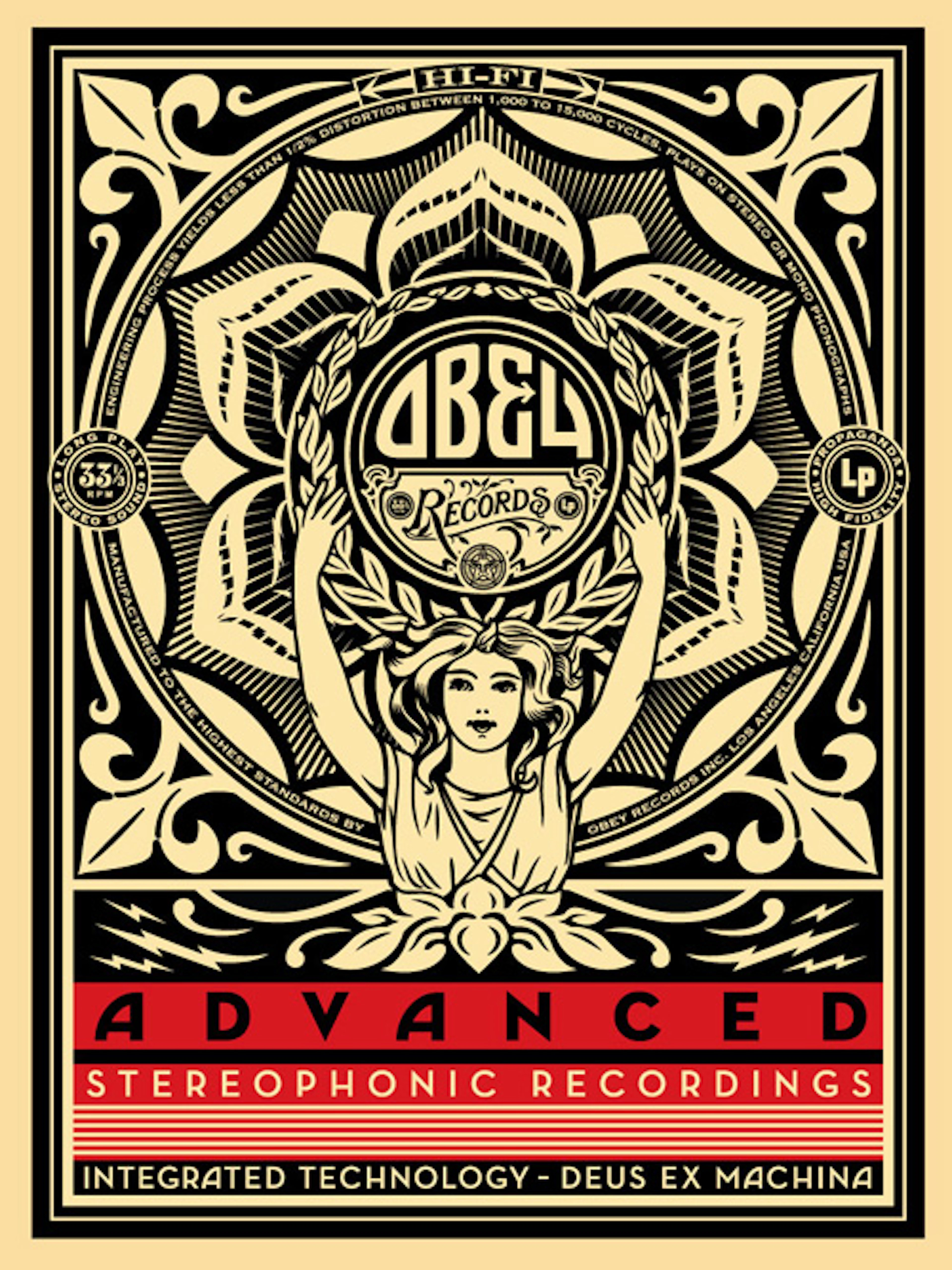 Shepard FAIREY (Obey) - Lotus Woman, 2013 - Sérigraphie signée au crayon