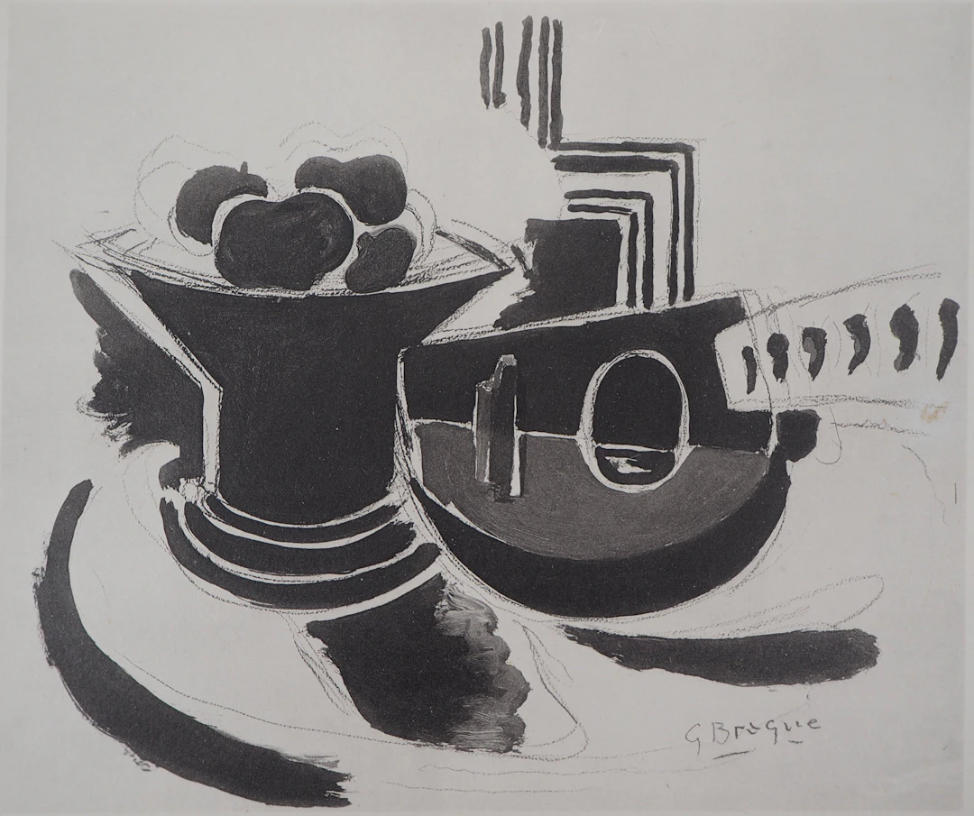 Georges BRAQUE (d’après) : Nature morte - Lithographie