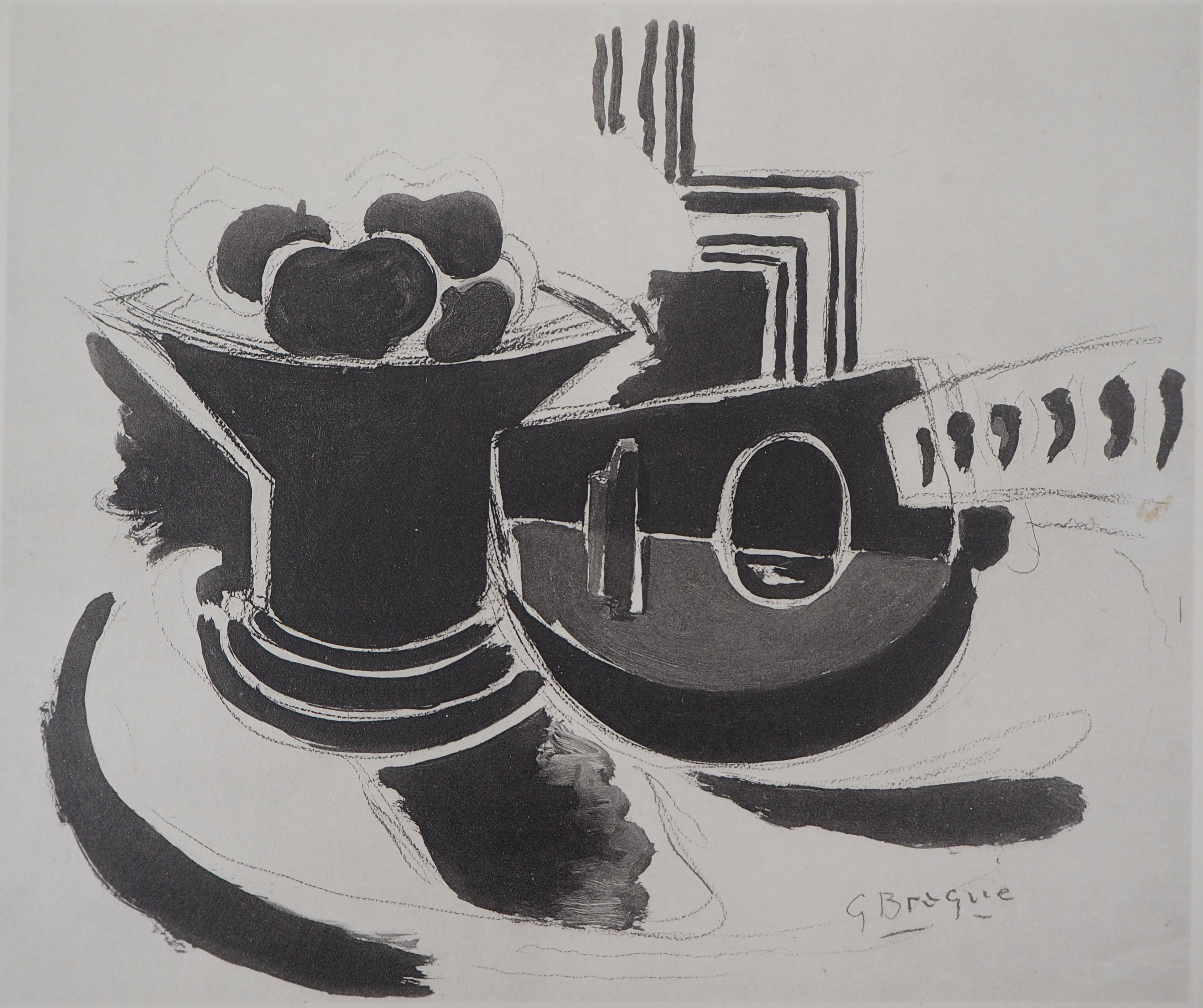 Georges BRAQUE (d’après) : Nature morte - Lithographie