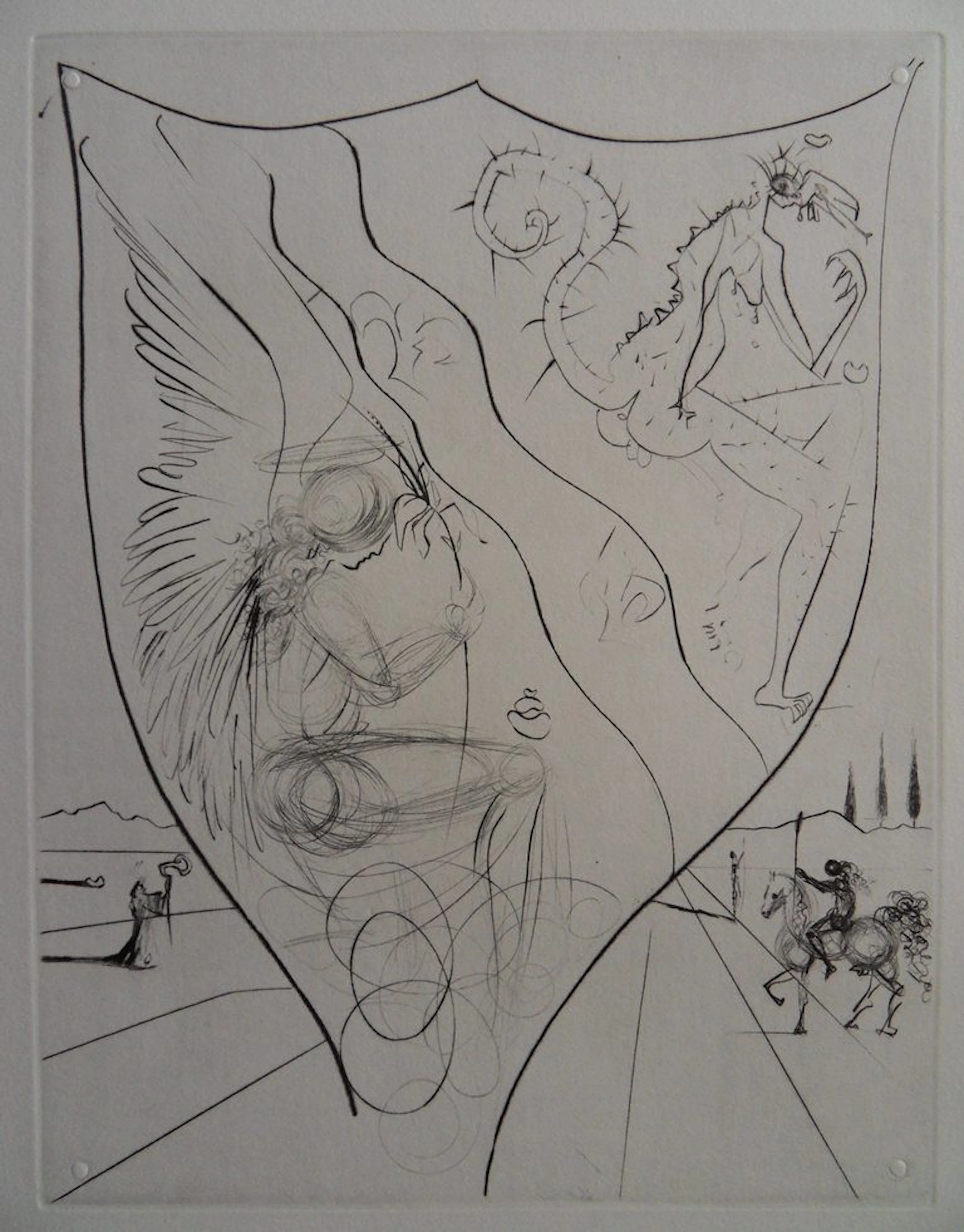 Salvador Dali : Alexis ou le Traité du Vain Désir, Gravure