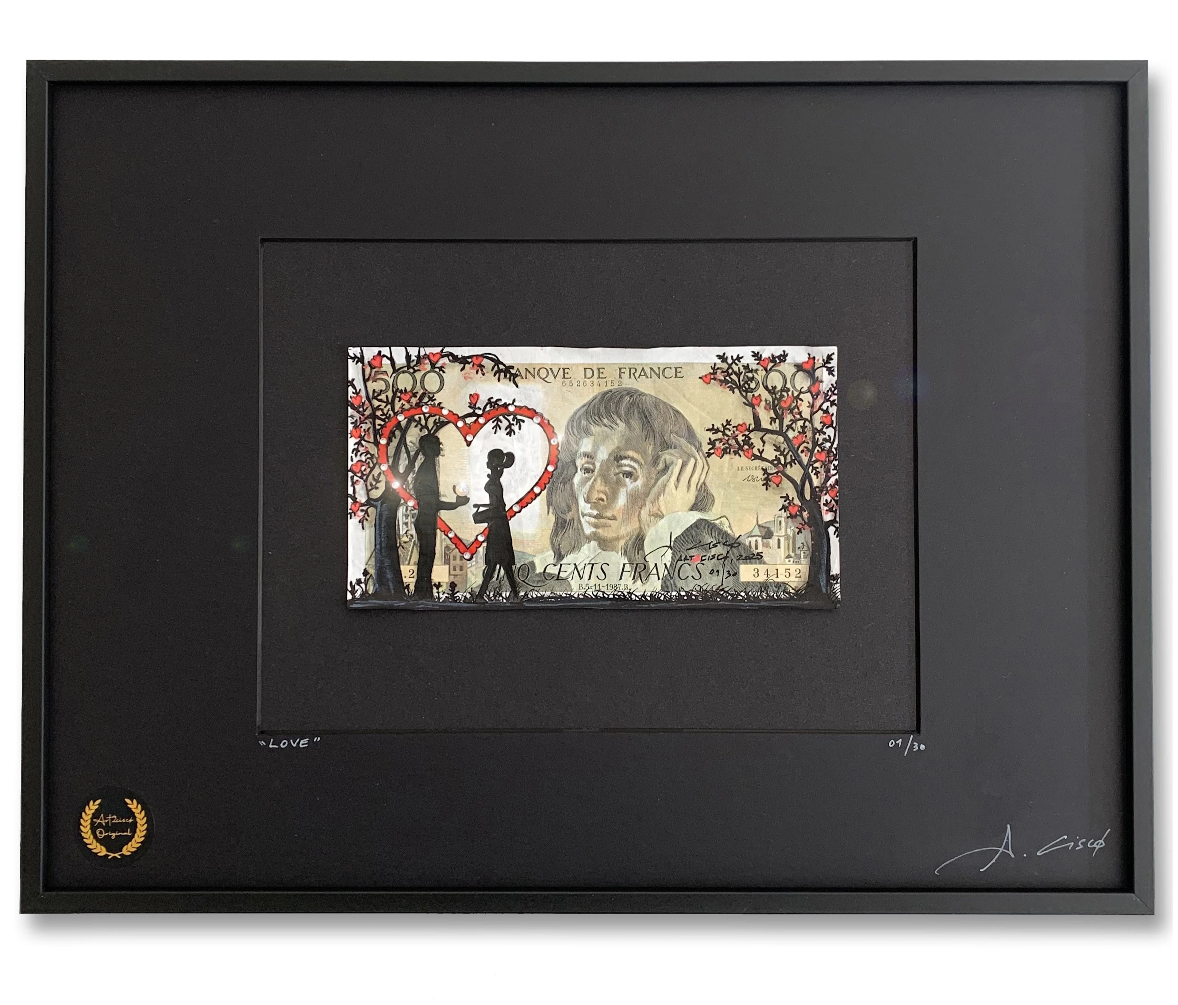 Cisco - love, 2026 - Acrylique sur billet