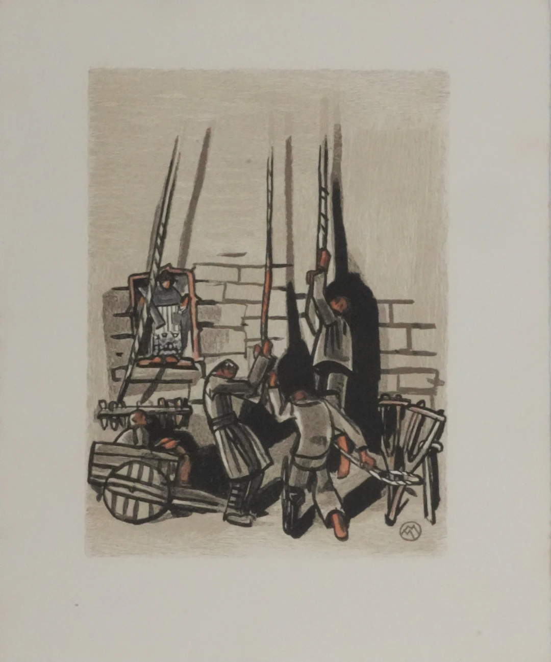 Mathurin MEHEUT : Bretagne, Les artisans, Gravure originale signée