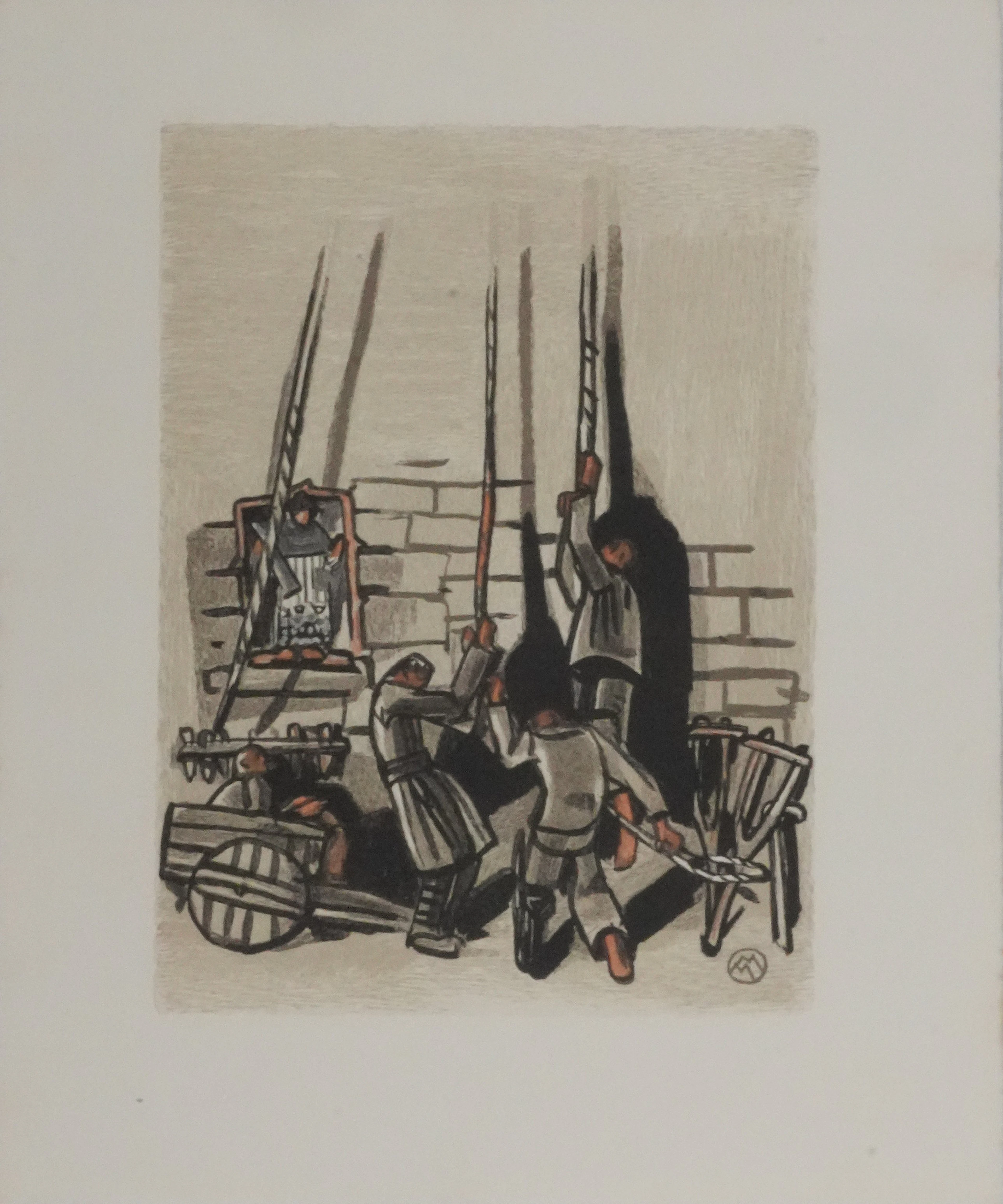 Mathurin MEHEUT : Bretagne, Les artisans, Gravure originale signée