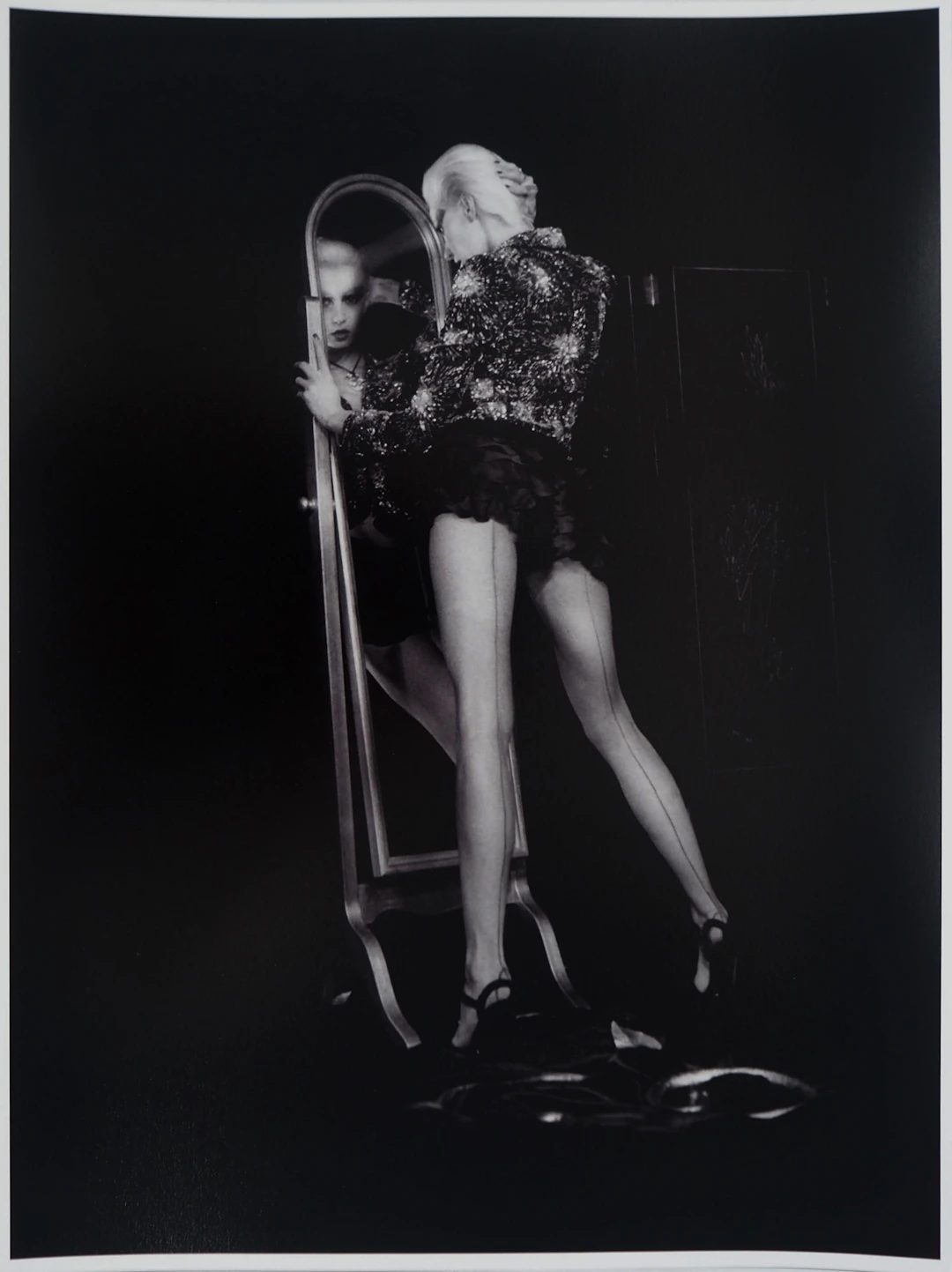 Irina IONESCO : Modèle au miroir, Tirage argentique original