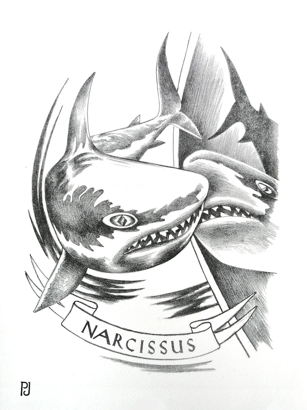 Pierre JACOB - JAWS D - 2022, épreuve Lithographique