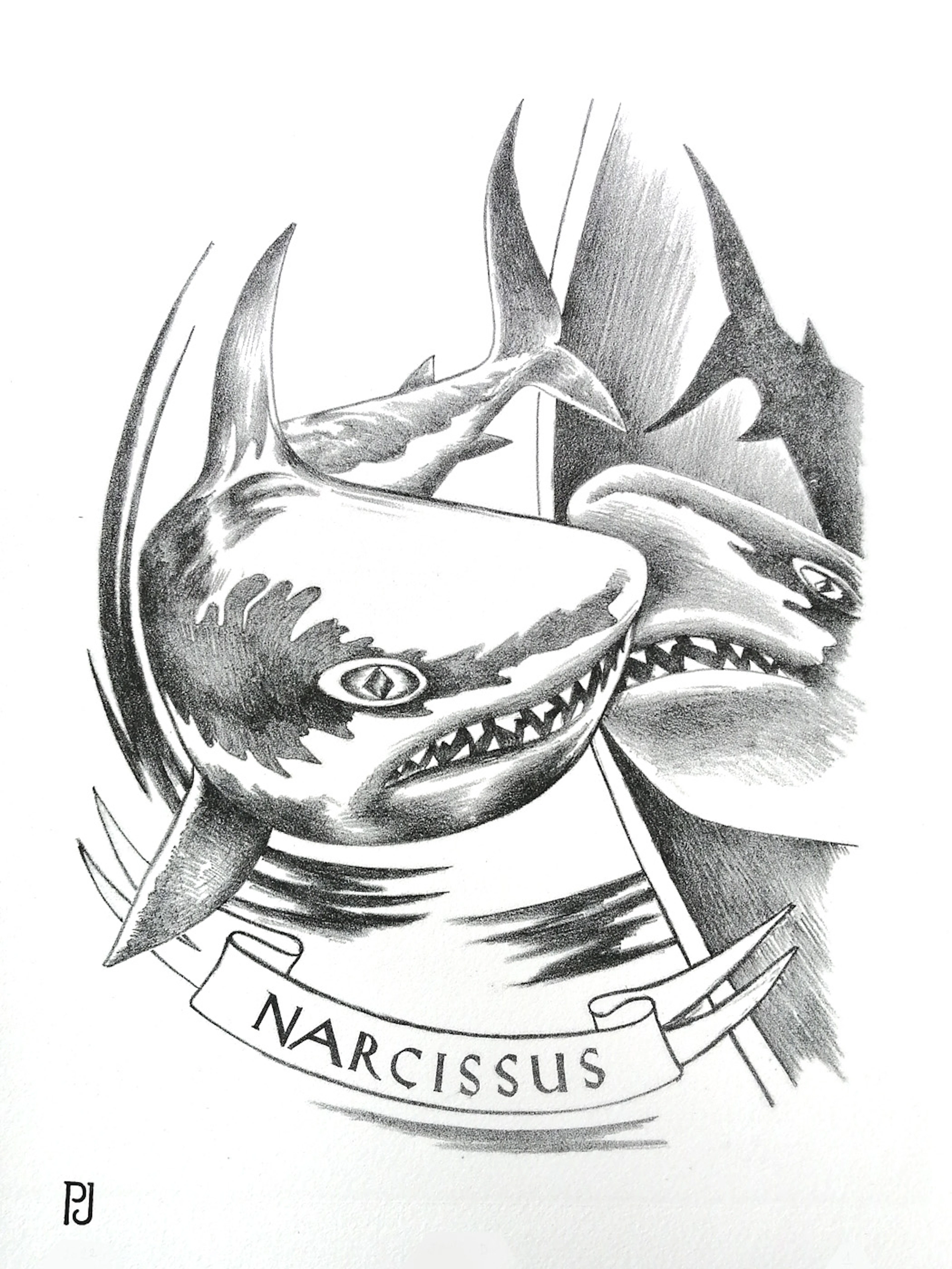 Pierre JACOB - JAWS D - 2022, épreuve Lithographique