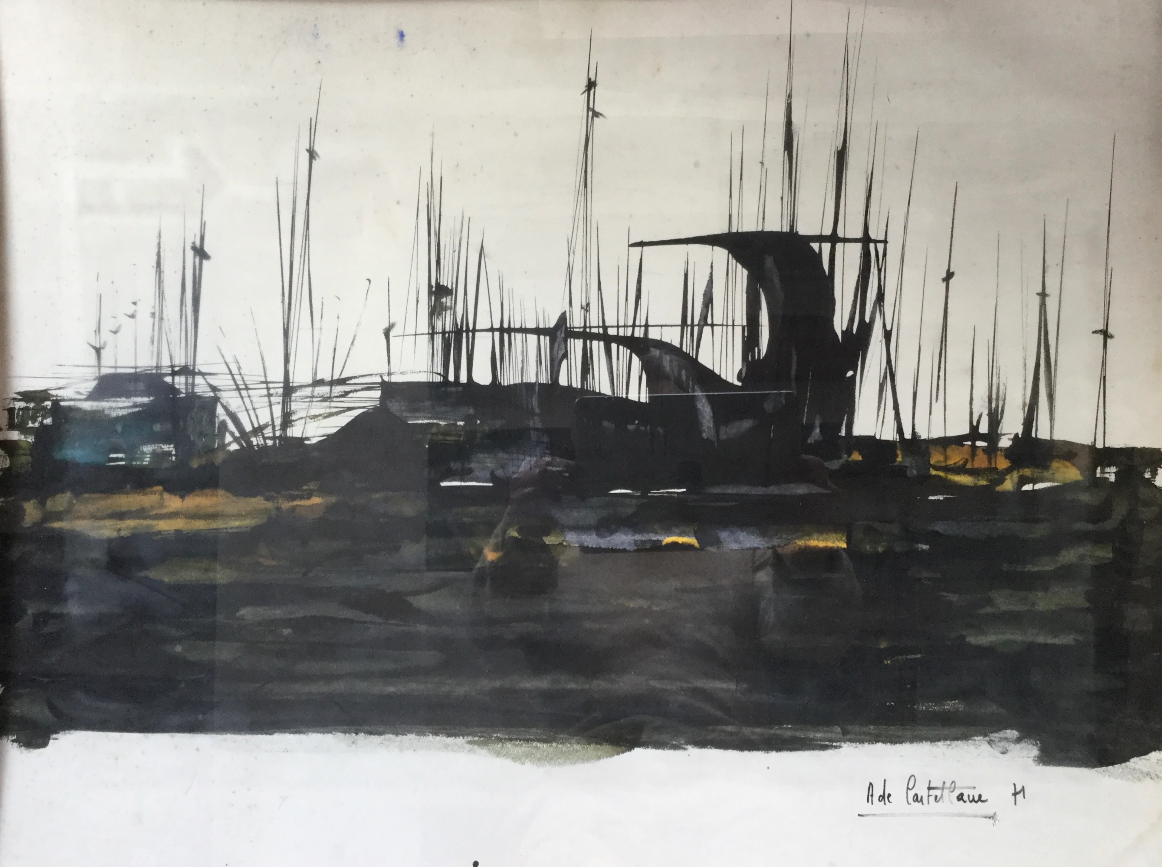 Antoine de CASTELLANE - Sydney ,1971 - Encre et aquarelle signée