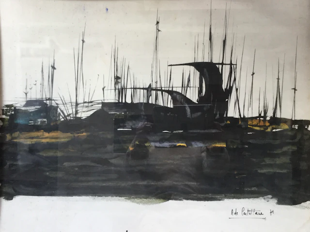 Antoine de CASTELLANE - Sydney ,1971 - Encre et aquarelle signée